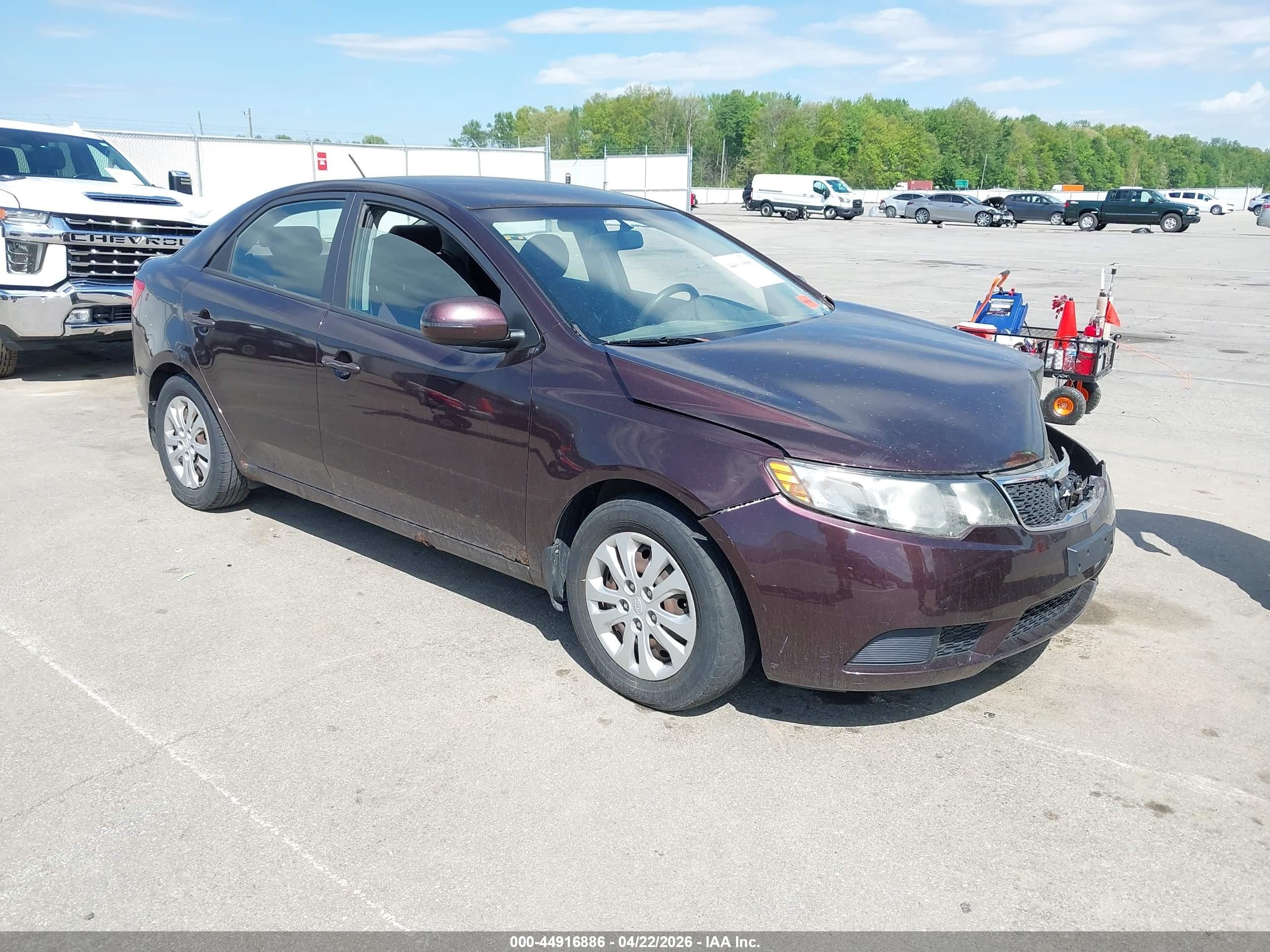 2011 Kia Forte Ex Burgundy vin: KNAFU4A20B5353010