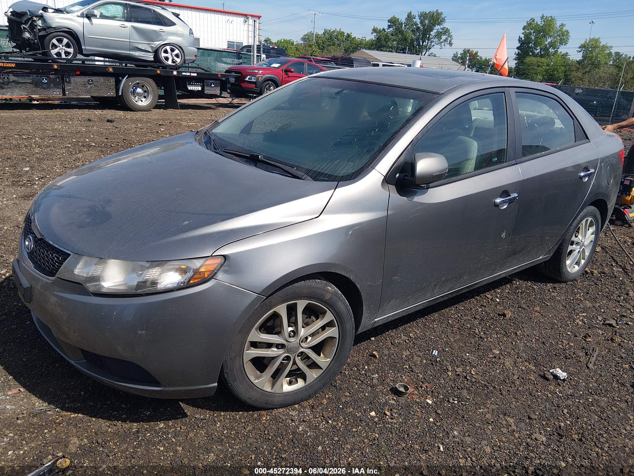 2011 Kia Forte Ex Gray vin: KNAFU4A20B5392986