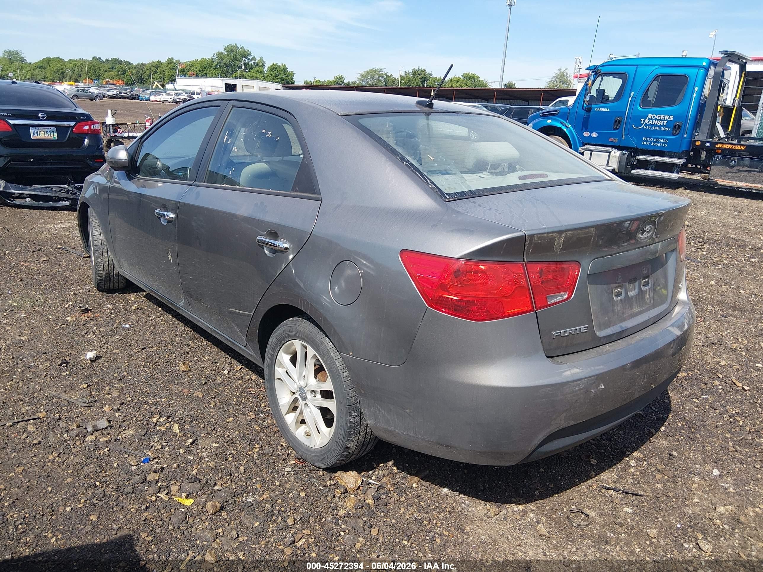 2011 Kia Forte Ex Gray vin: KNAFU4A20B5392986
