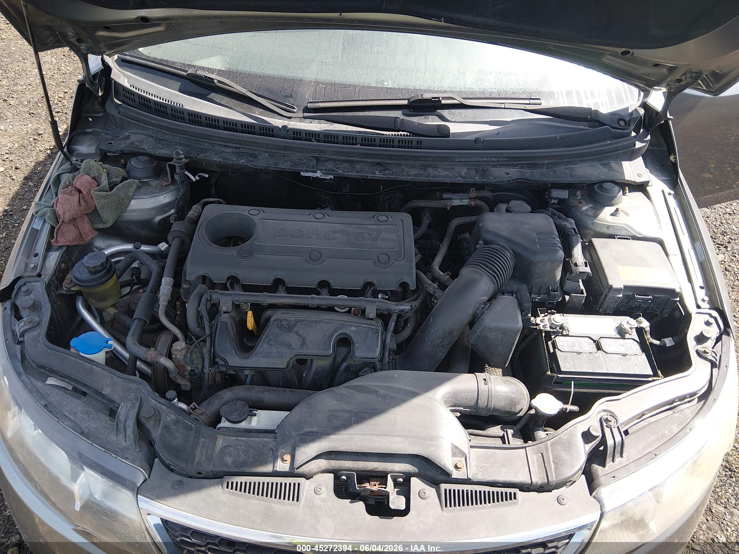 2011 Kia Forte Ex Gray vin: KNAFU4A20B5392986