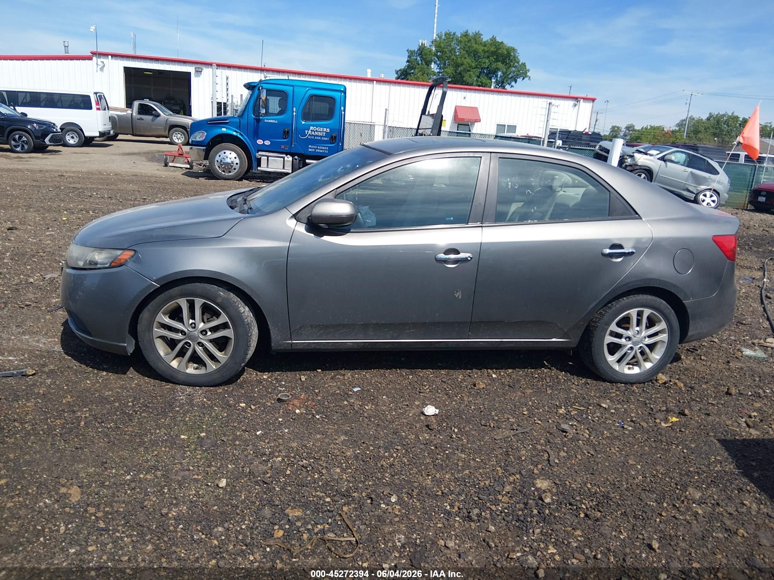 2011 Kia Forte Ex Gray vin: KNAFU4A20B5392986