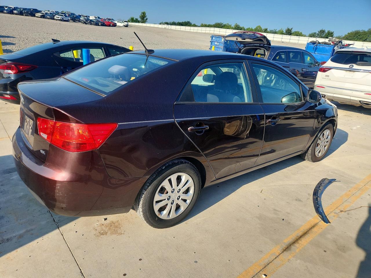 2011 Kia Forte Ex Purple vin: KNAFU4A20B5444505
