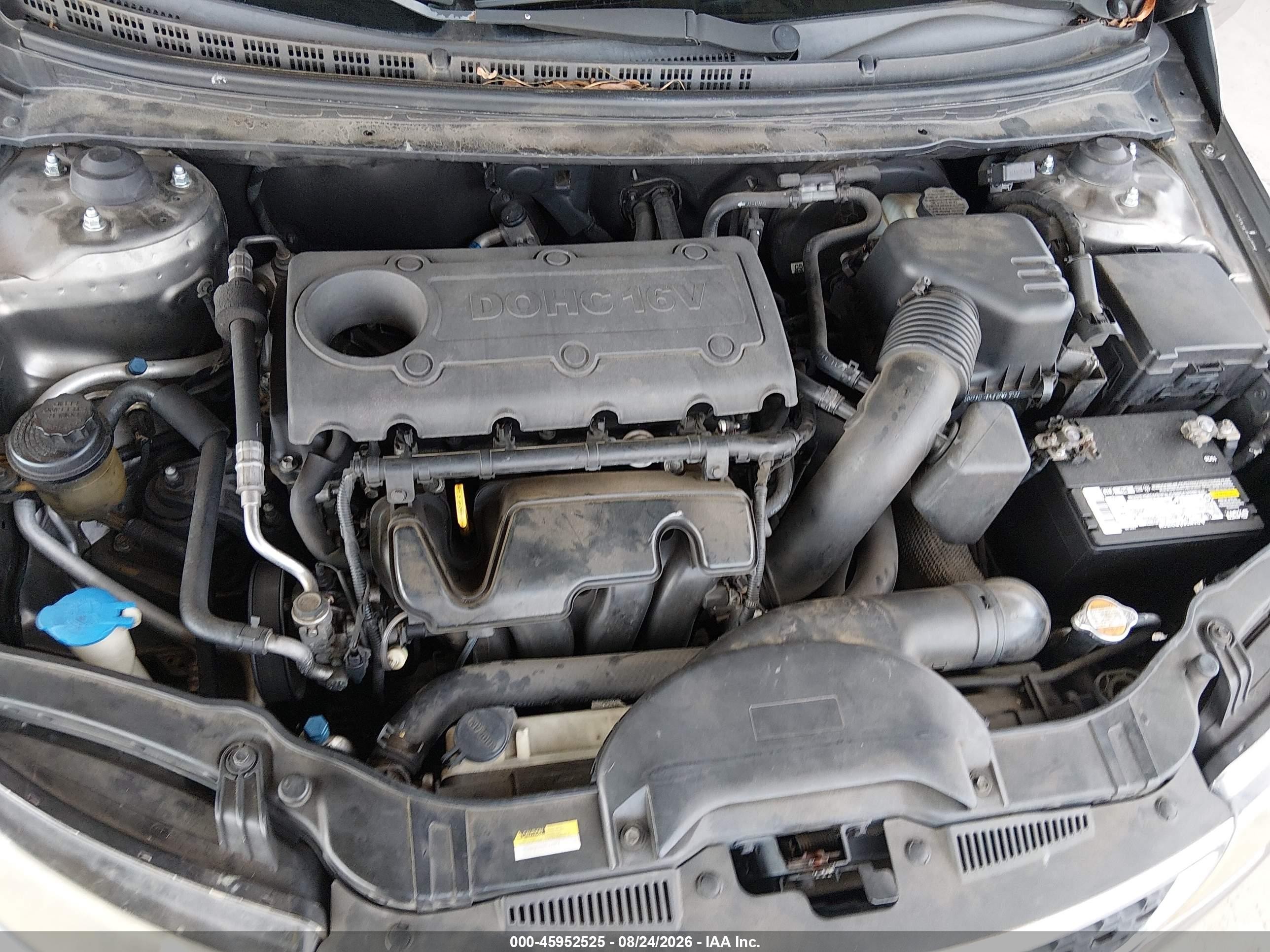 2011 Kia Forte Ex Gray vin: KNAFU4A20B5452832