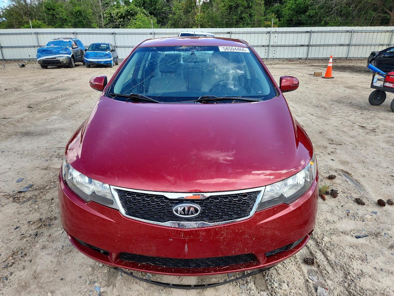 2012 Kia Forte Ex Red vin: KNAFU4A20C5510133