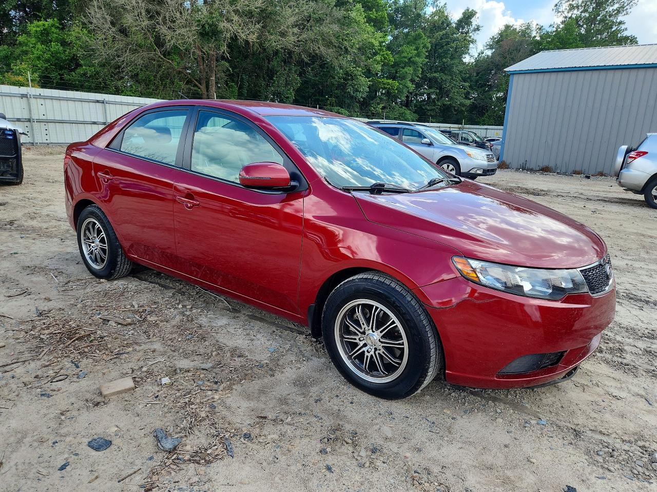 2012 Kia Forte Ex Red vin: KNAFU4A20C5510133