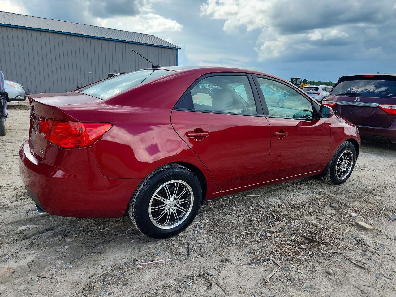 2012 Kia Forte Ex Red vin: KNAFU4A20C5510133