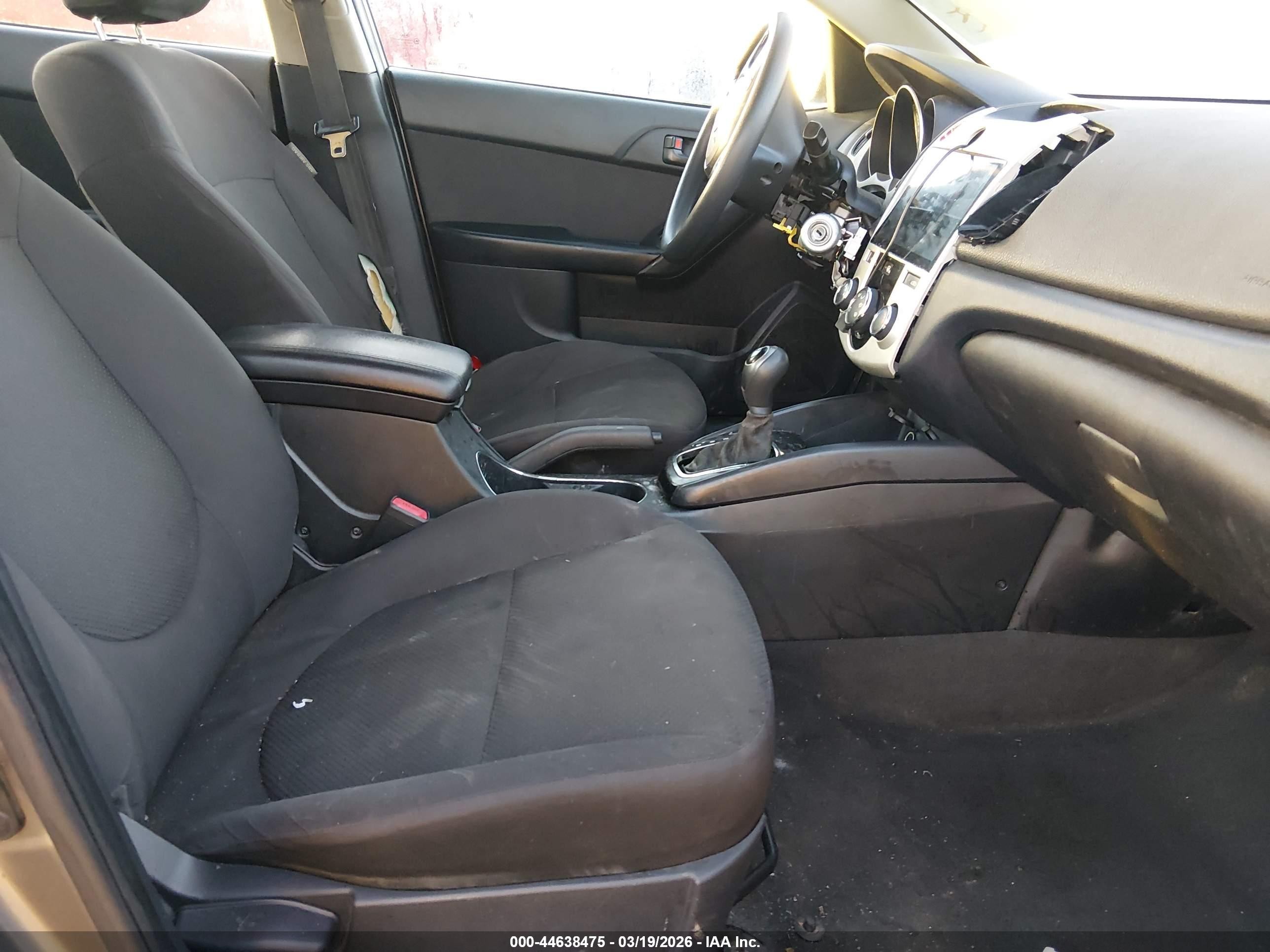 2012 Kia Forte Ex Серый vin: KNAFU4A20C5552687