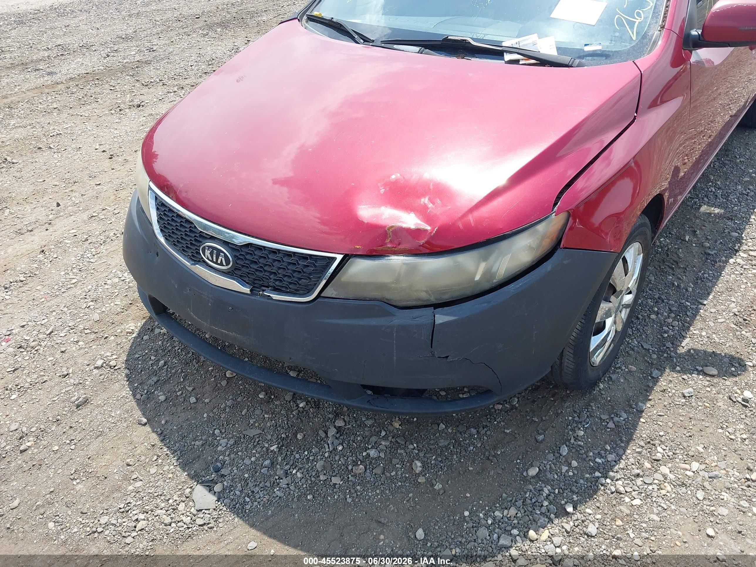 2012 Kia Forte Ex Red vin: KNAFU4A20C5571434