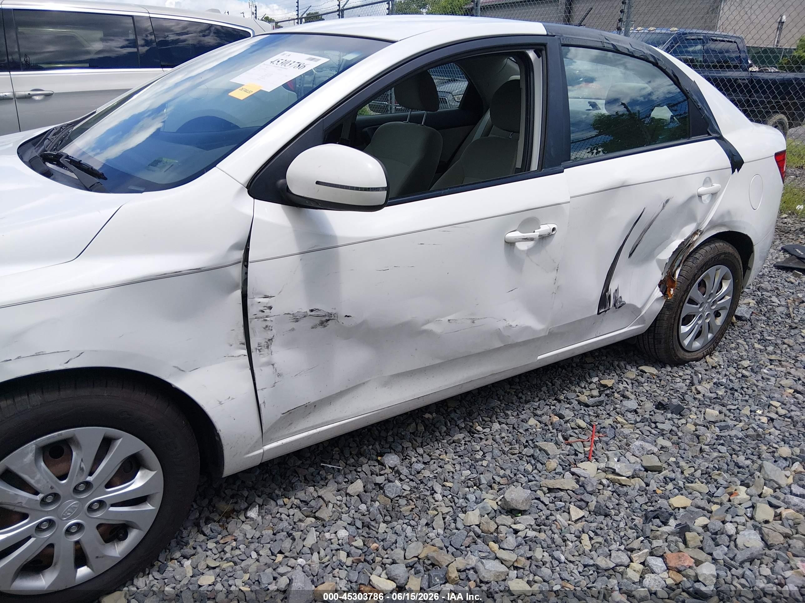 2012 Kia Forte Ex White vin: KNAFU4A20C5588251