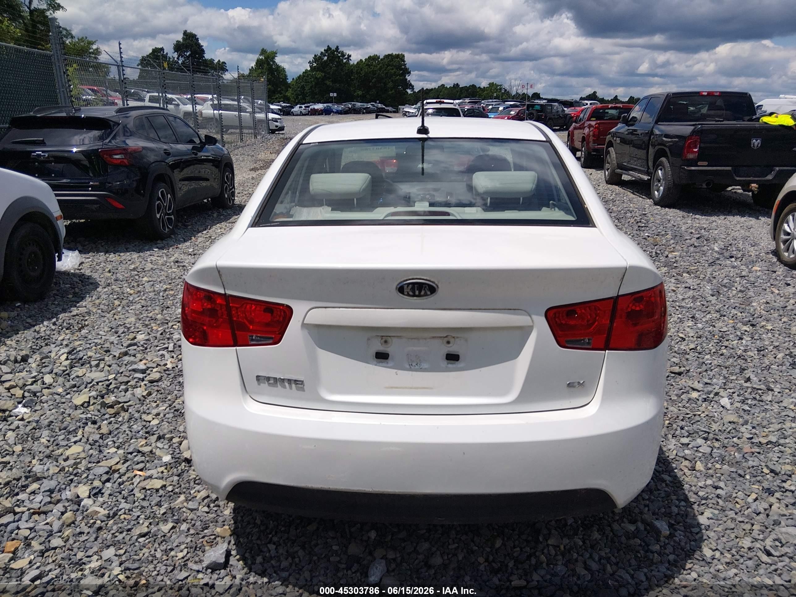 2012 Kia Forte Ex White vin: KNAFU4A20C5588251