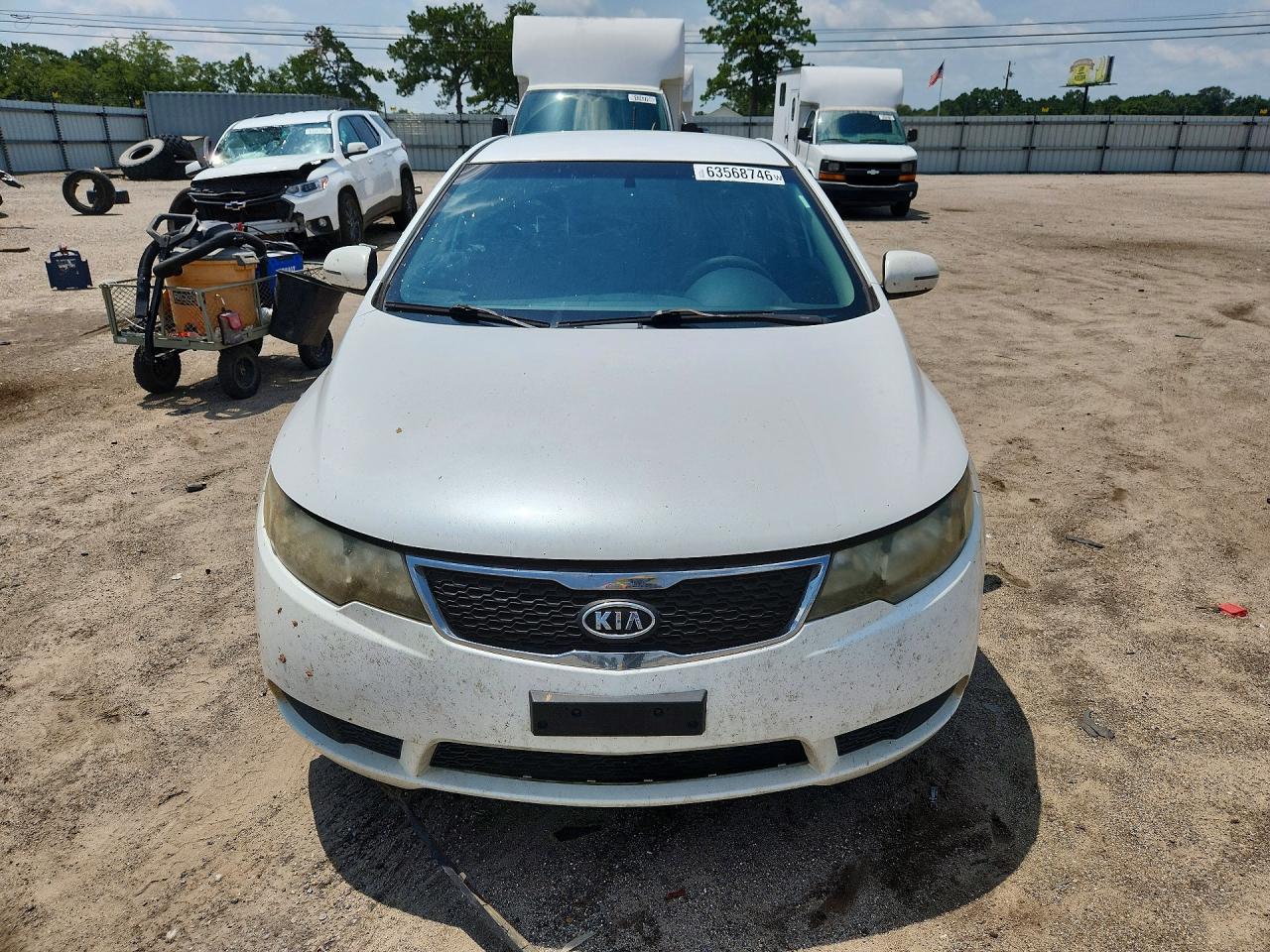 2012 Kia Forte Ex White vin: KNAFU4A20C5616520