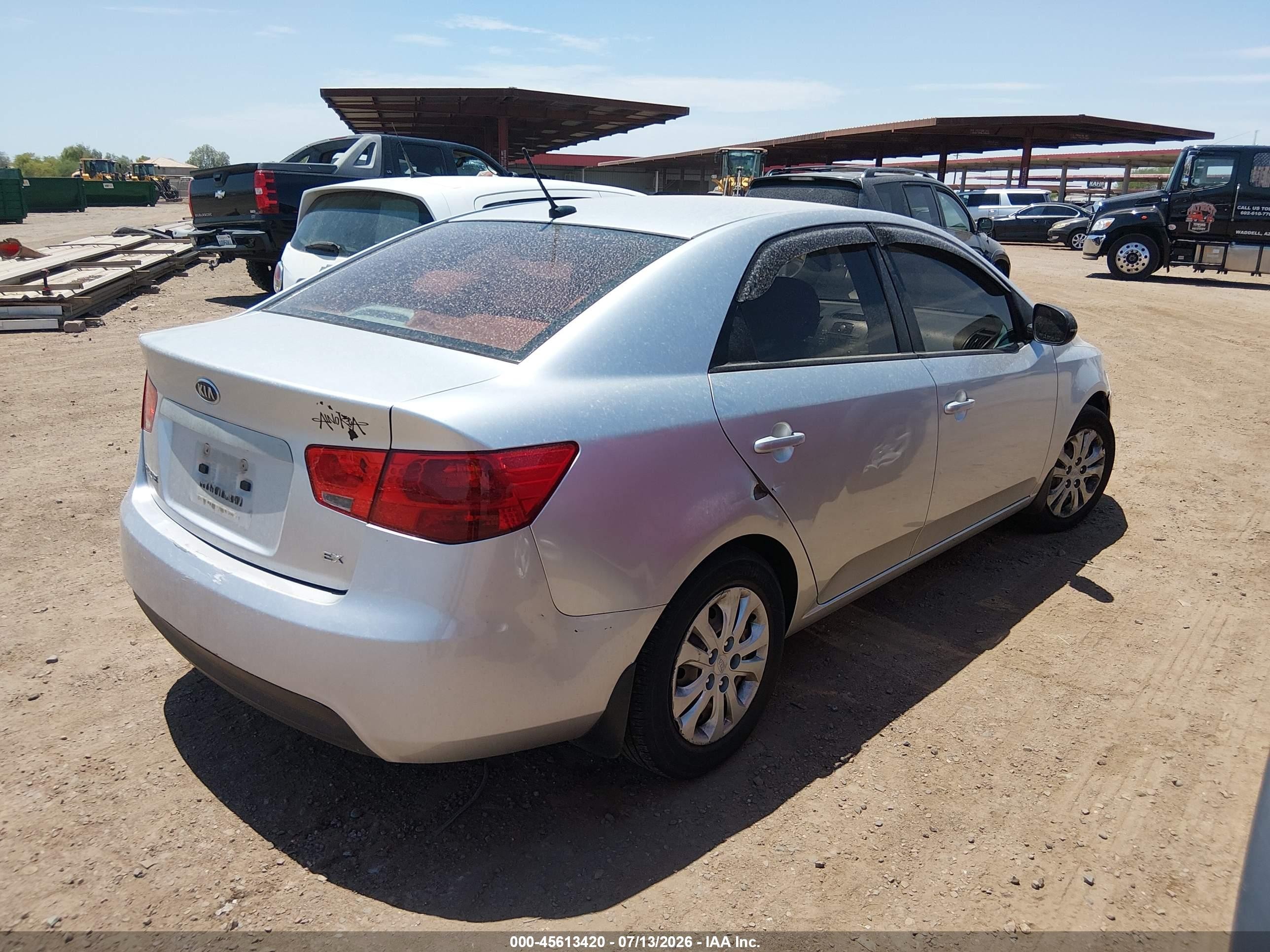 2012 Kia Forte Ex Silver vin: KNAFU4A20C5619692