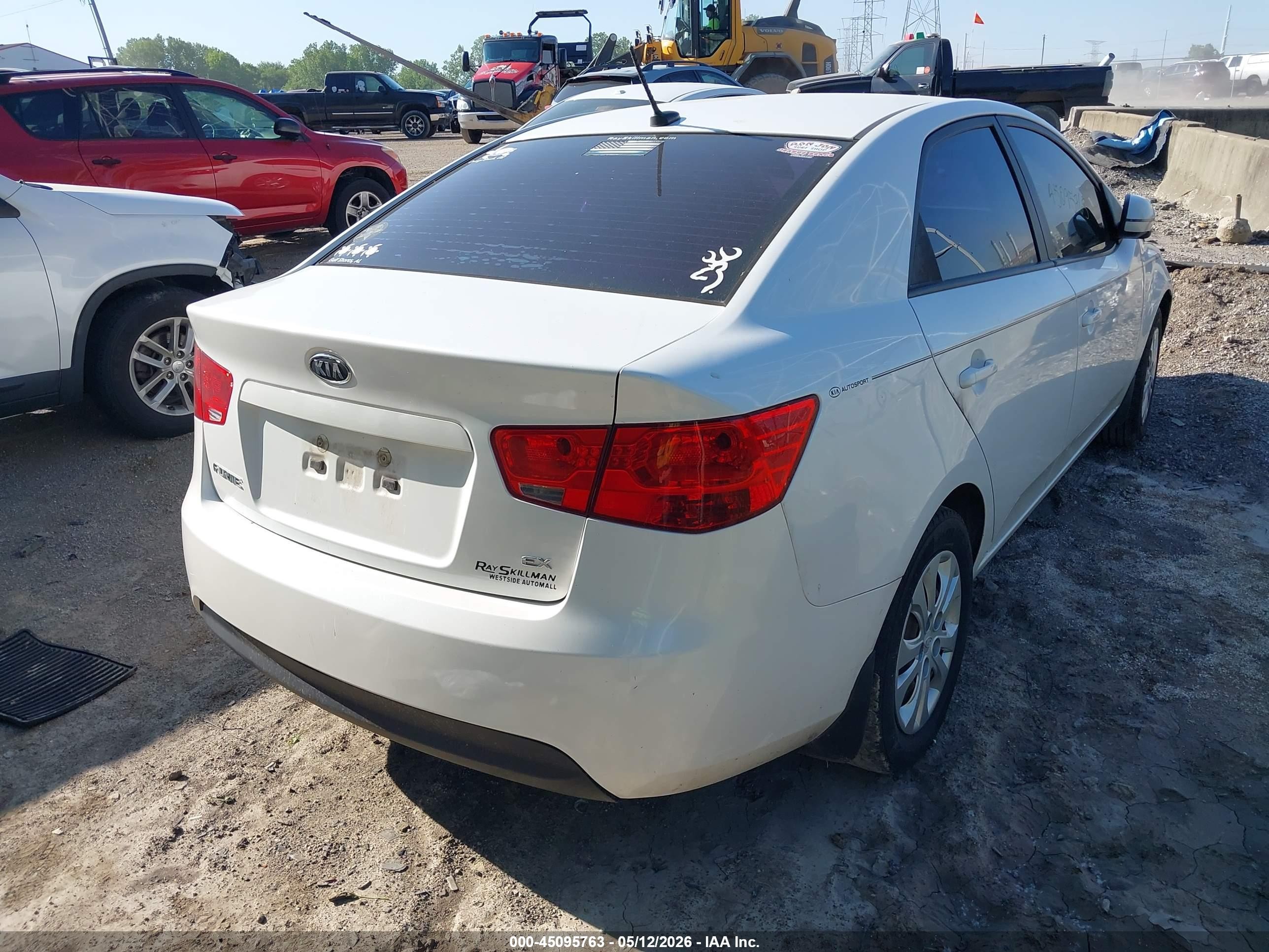 2013 Kia Forte Ex White vin: KNAFU4A20D5653598