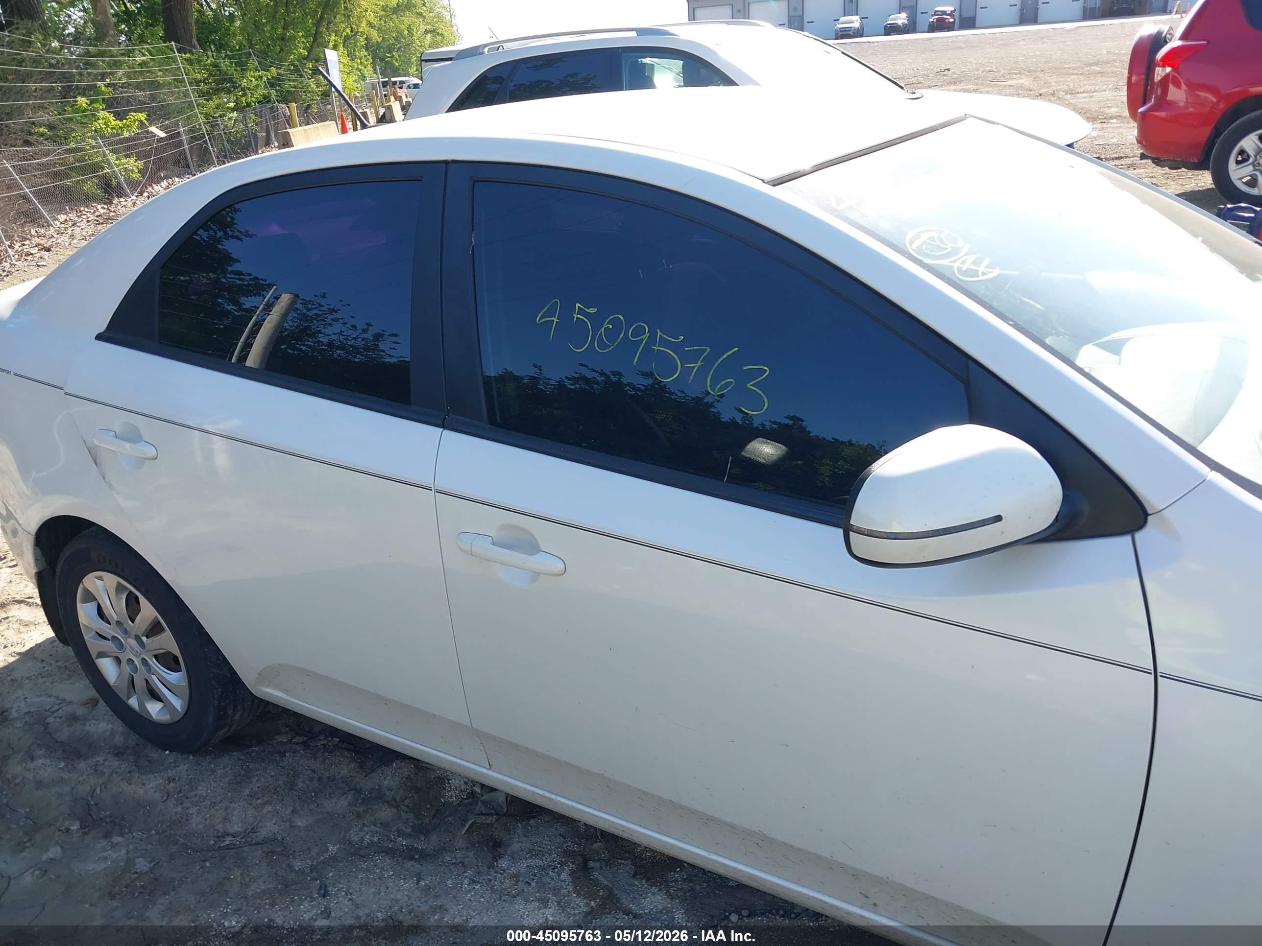 2013 Kia Forte Ex White vin: KNAFU4A20D5653598
