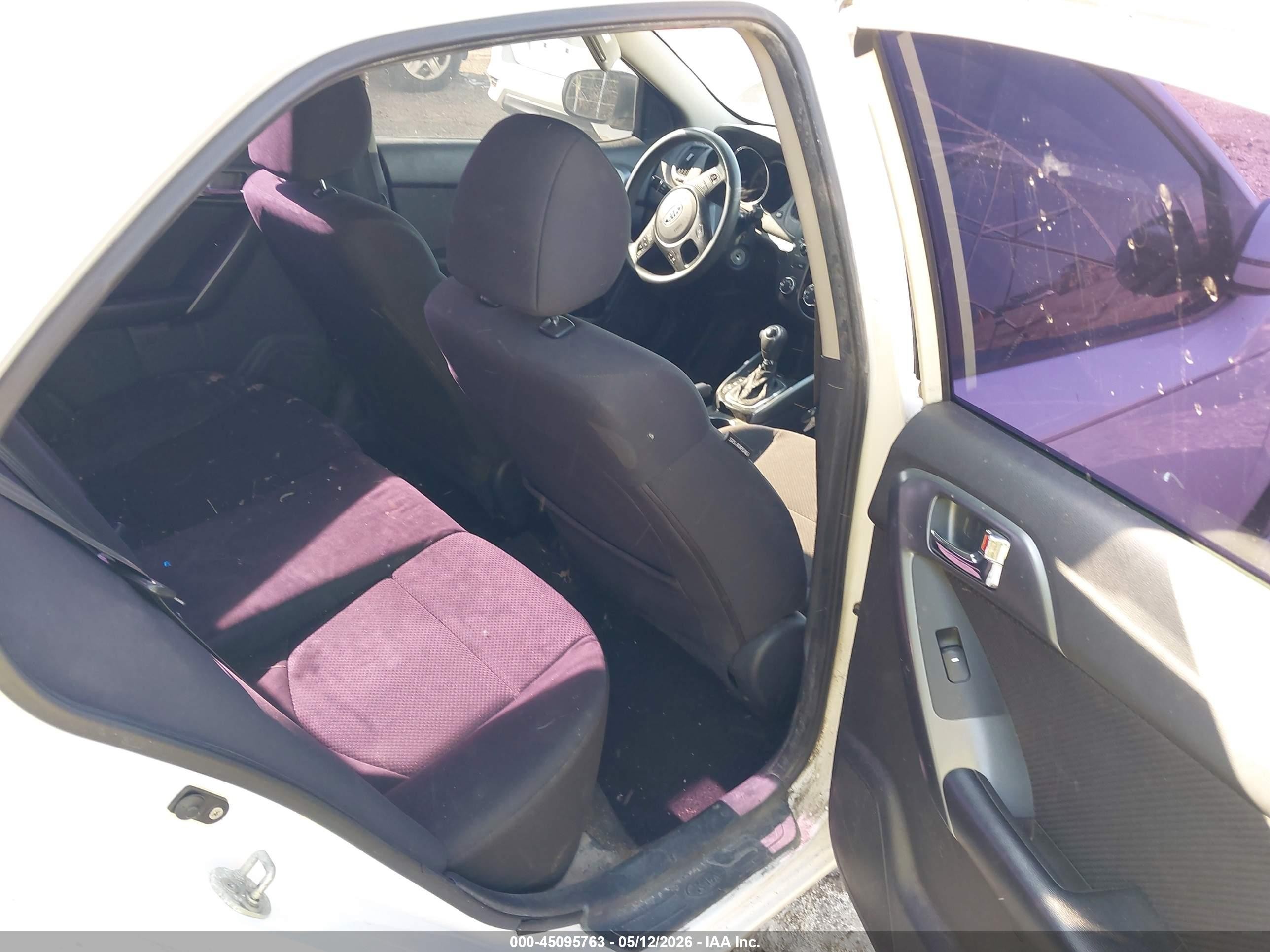 2013 Kia Forte Ex White vin: KNAFU4A20D5653598