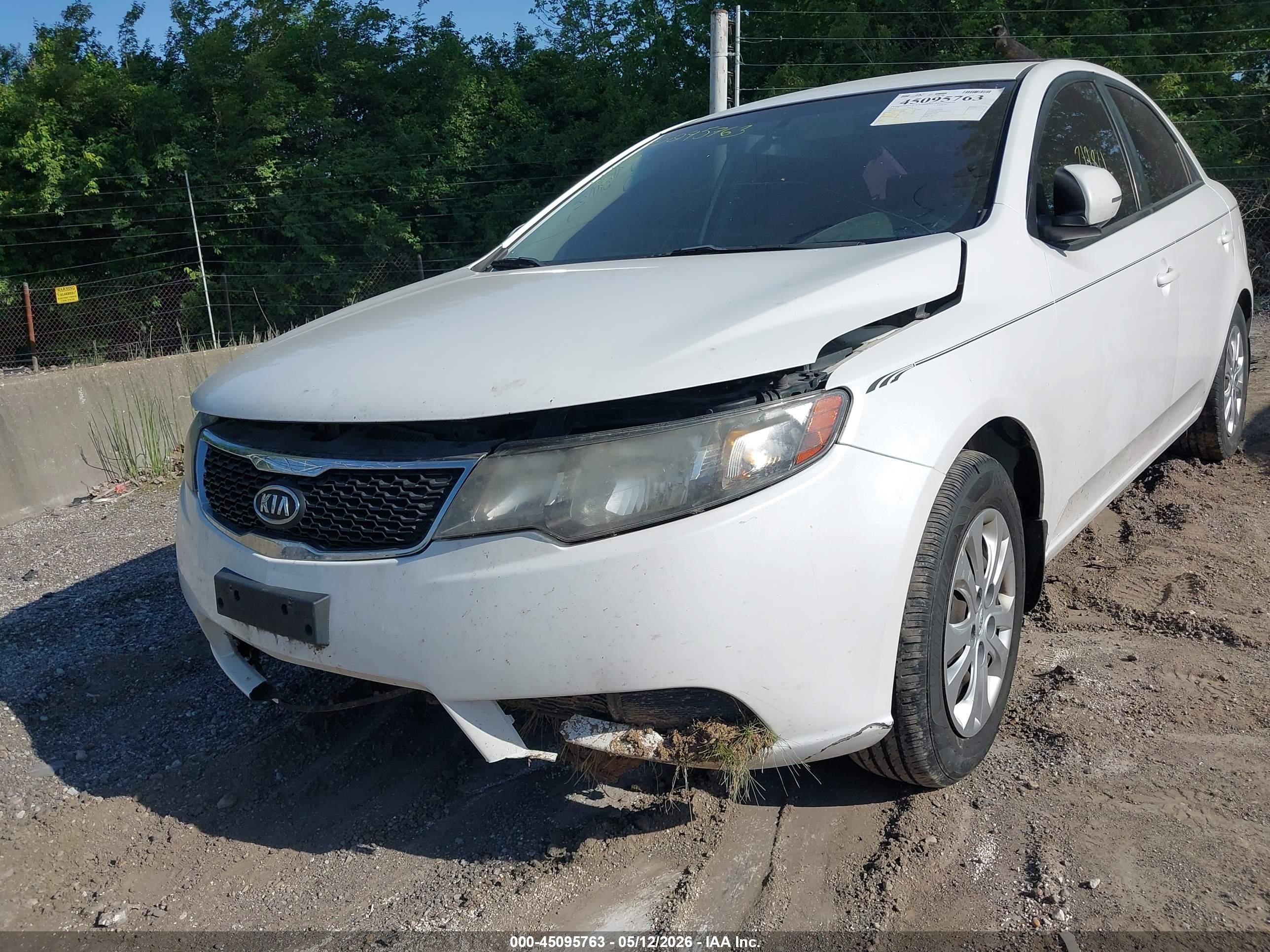 2013 Kia Forte Ex White vin: KNAFU4A20D5653598