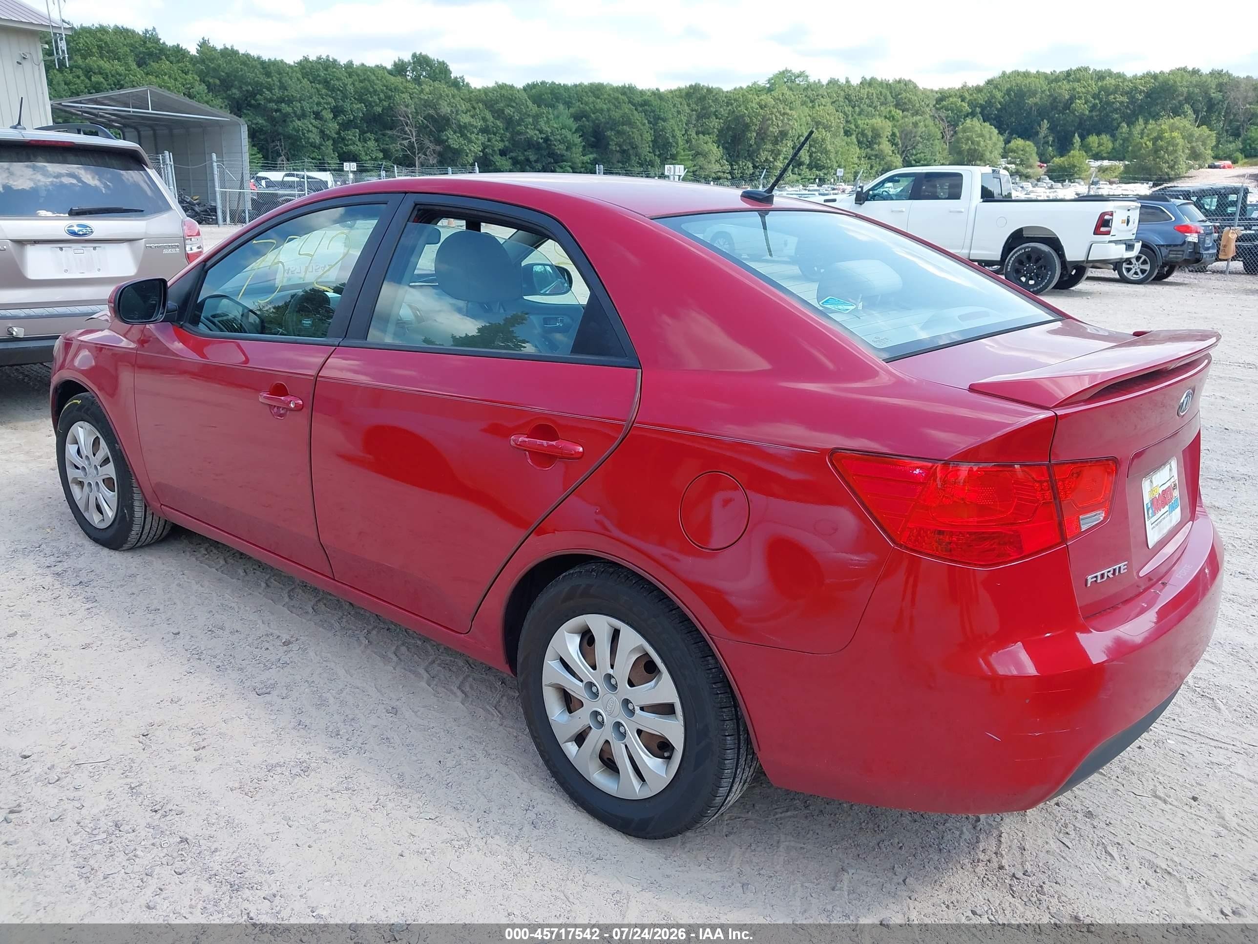 2013 Kia Forte Ex Красный vin: KNAFU4A20D5689338