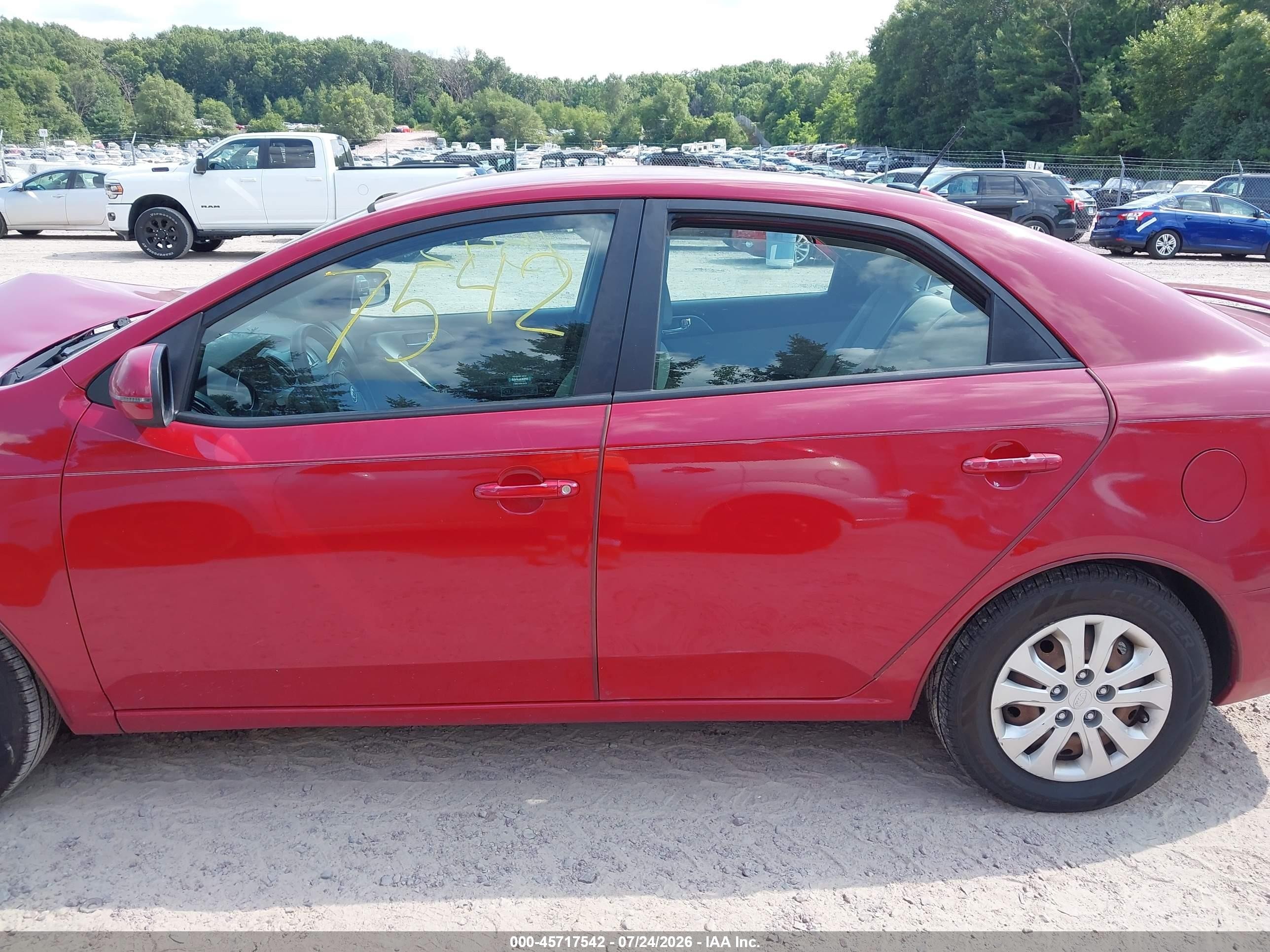 2013 Kia Forte Ex Красный vin: KNAFU4A20D5689338