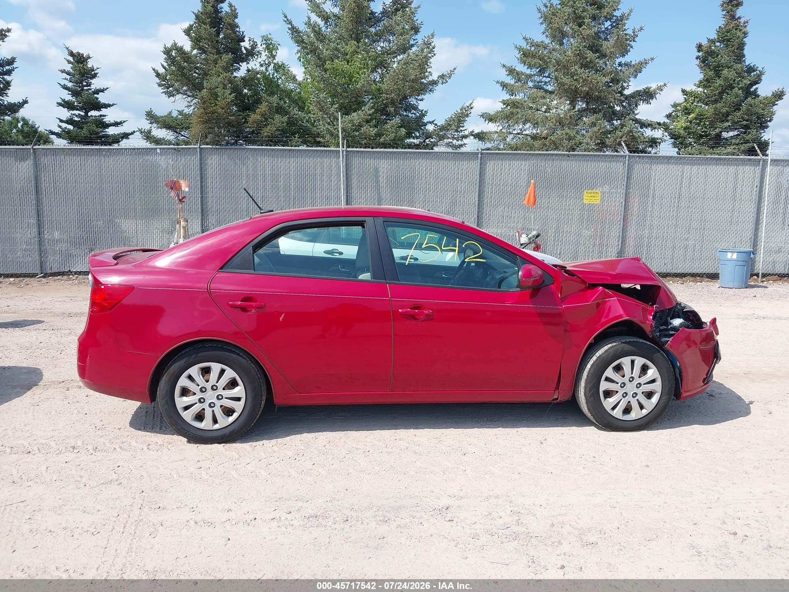 2013 Kia Forte Ex Красный vin: KNAFU4A20D5689338