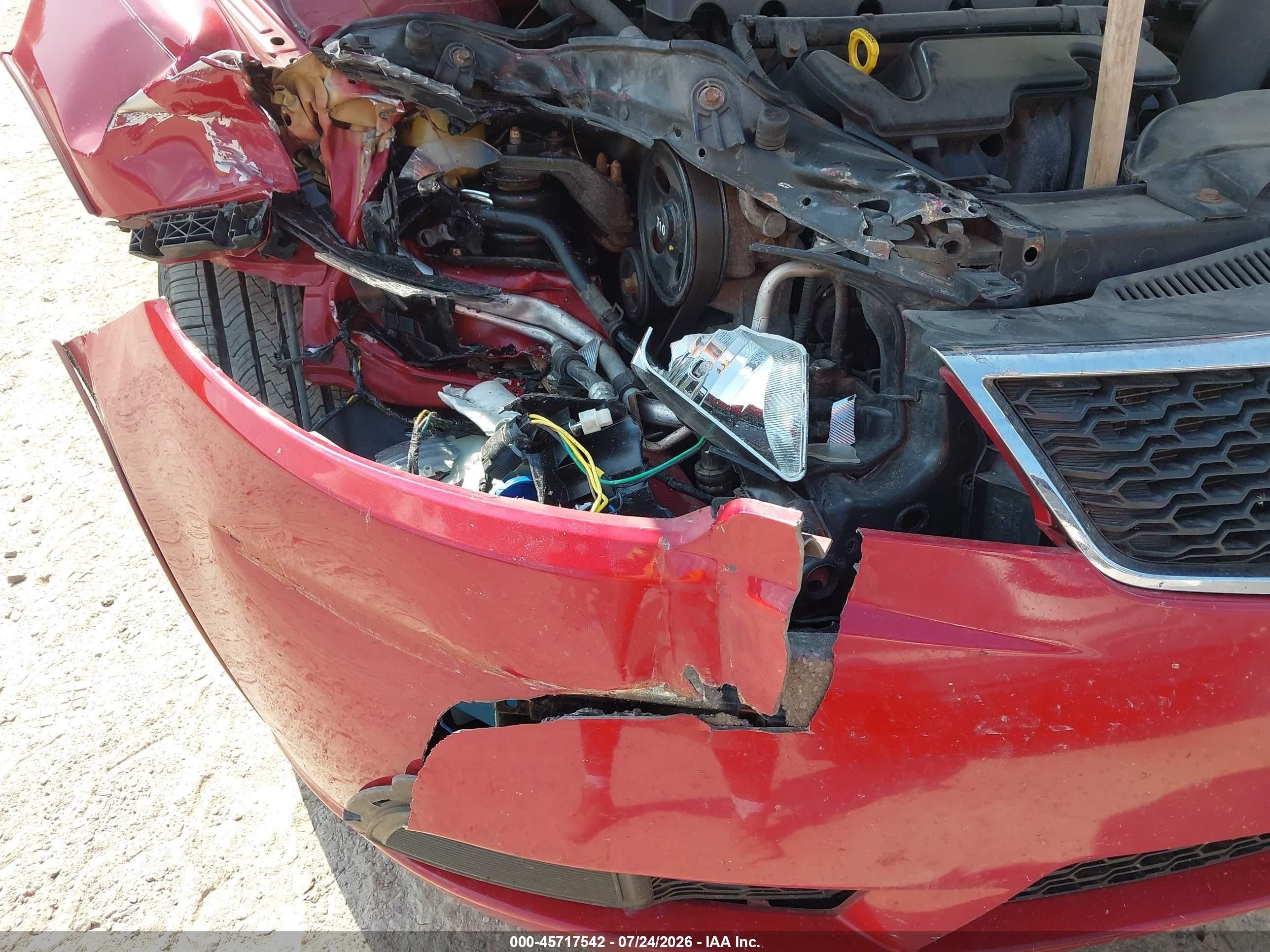 2013 Kia Forte Ex Красный vin: KNAFU4A20D5689338