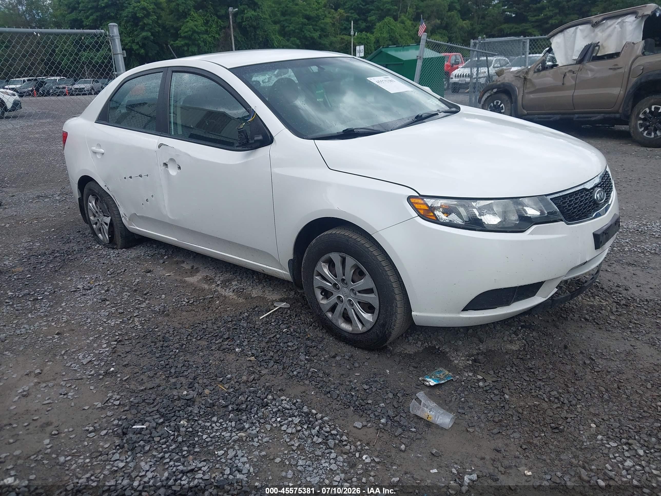 2013 Kia Forte Ex White vin: KNAFU4A20D5729269