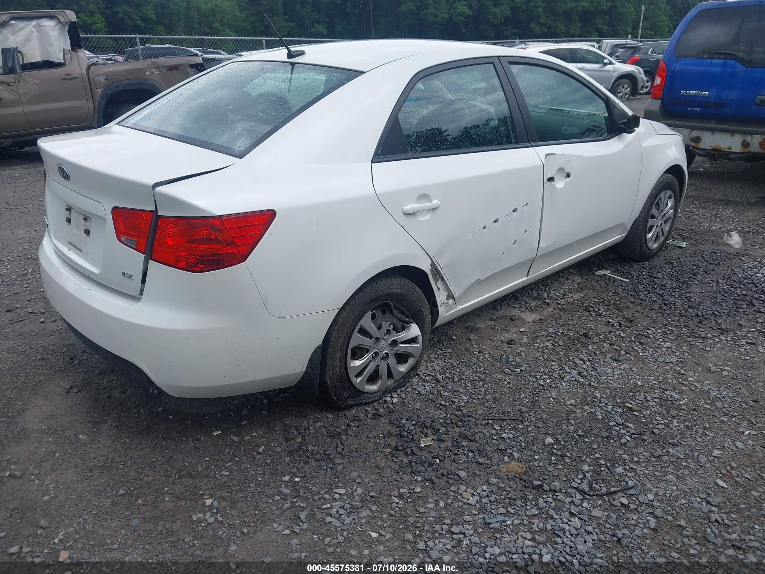2013 Kia Forte Ex White vin: KNAFU4A20D5729269