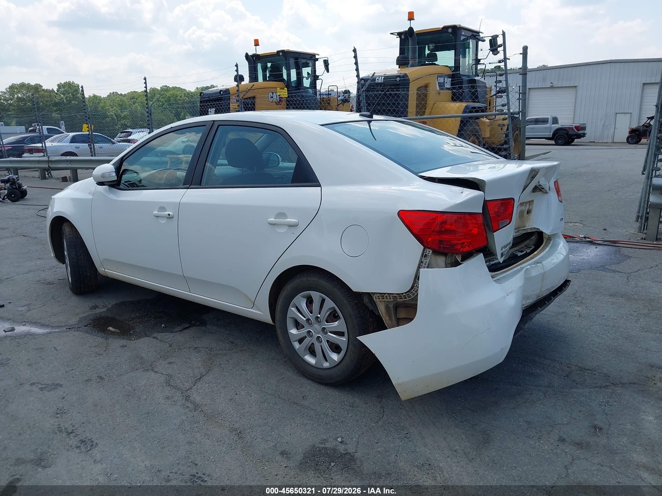 2010 Kia Forte Ex White vin: KNAFU4A21A5207410