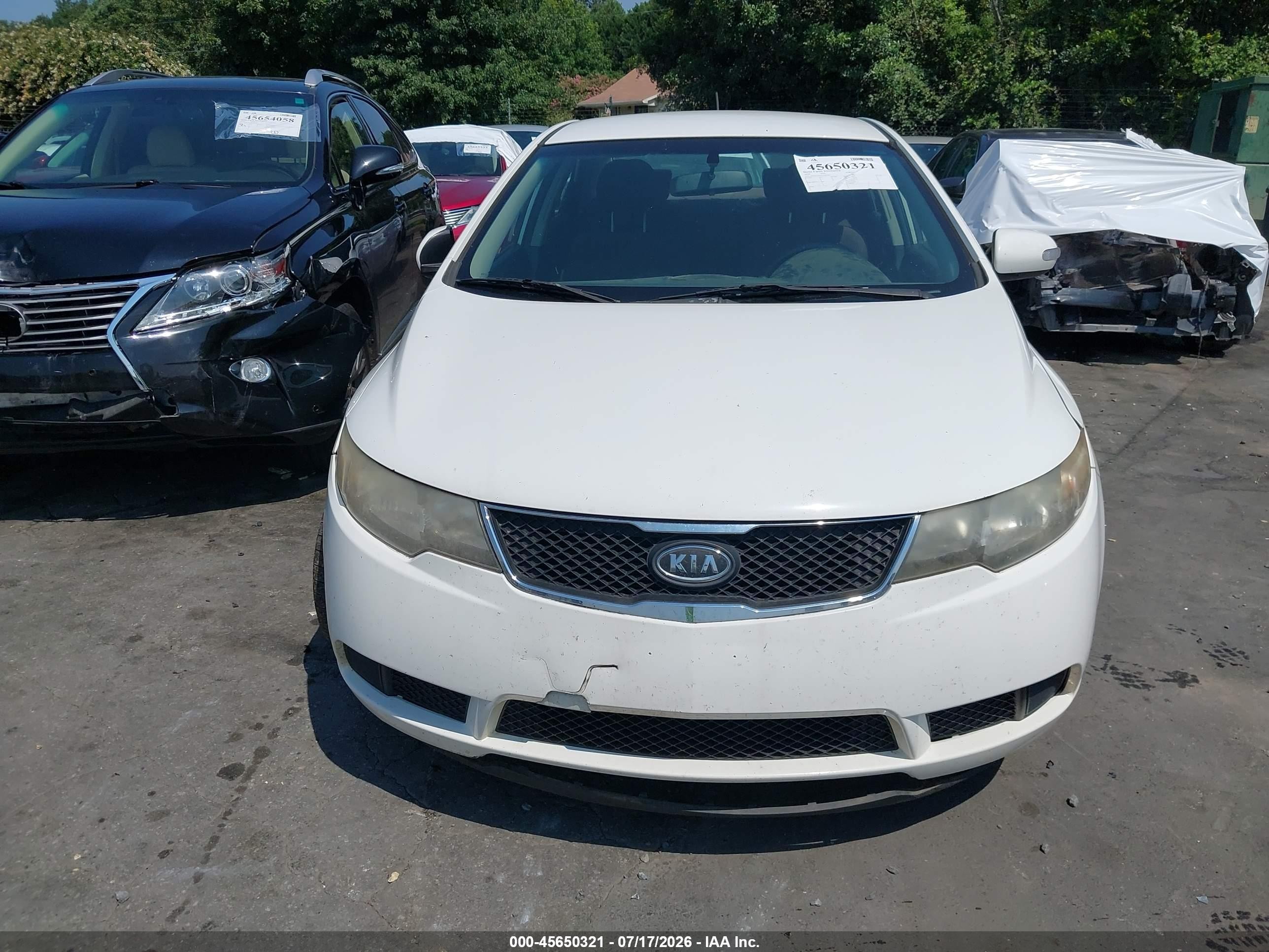 2010 Kia Forte Ex White vin: KNAFU4A21A5207410