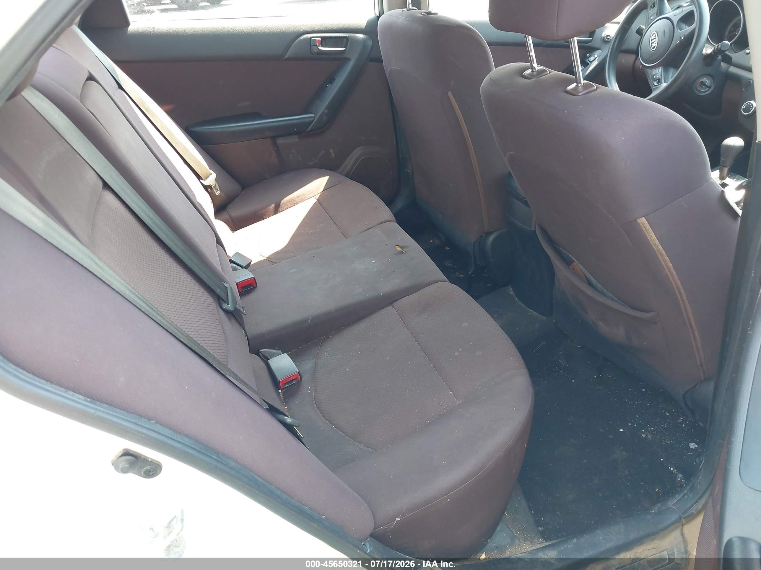 2010 Kia Forte Ex White vin: KNAFU4A21A5207410
