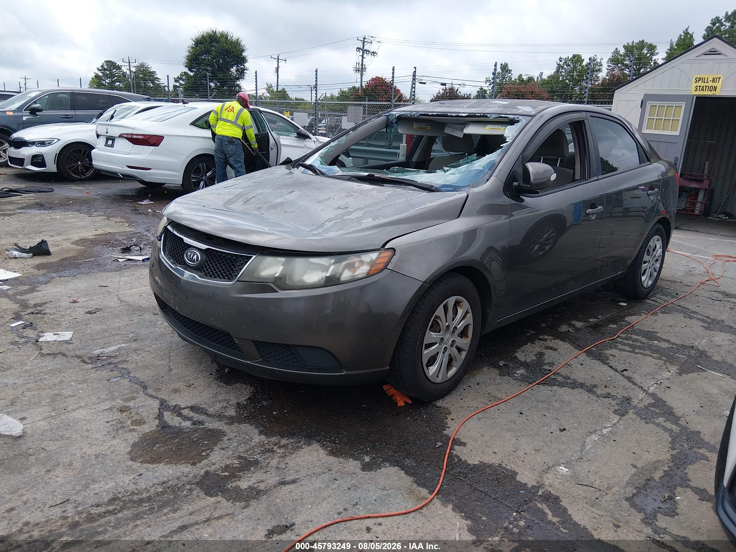 2010 Kia Forte Ex Brown vin: KNAFU4A21A5287145
