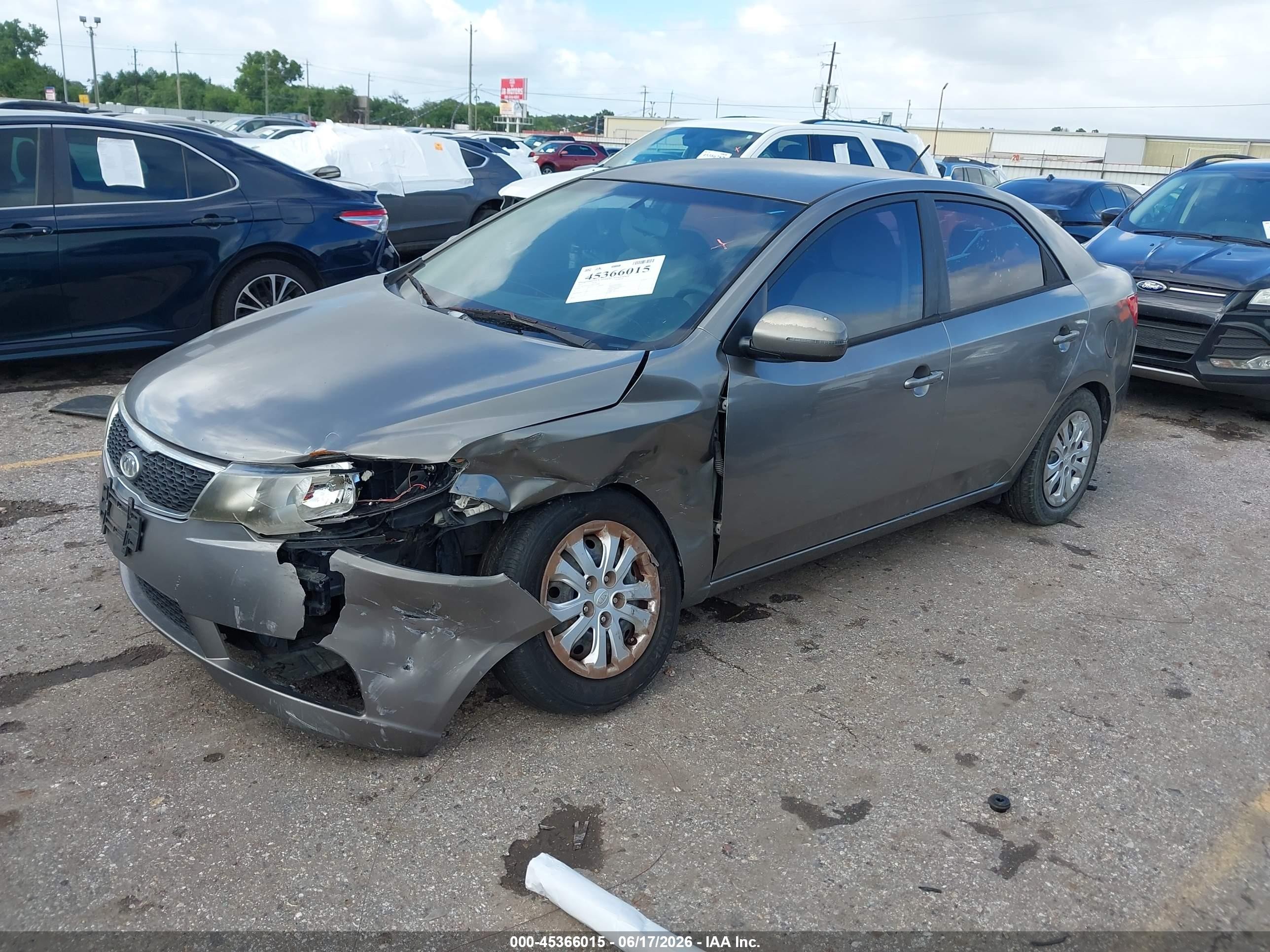 2011 Kia Forte Ex Gray vin: KNAFU4A21B5377008