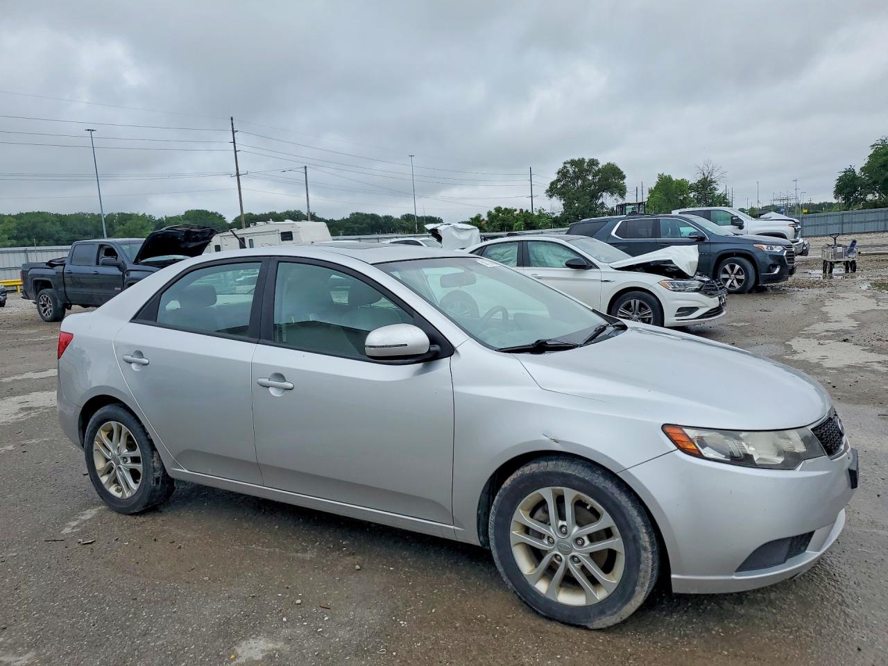 2011 Kia Forte Ex Silver vin: KNAFU4A21B5414154