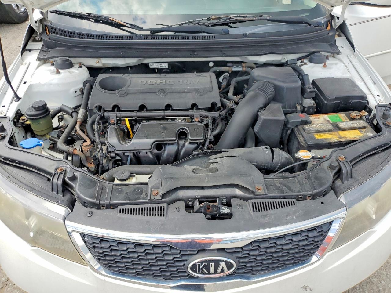 2012 Kia Forte Ex Белый vin: KNAFU4A21C5510089