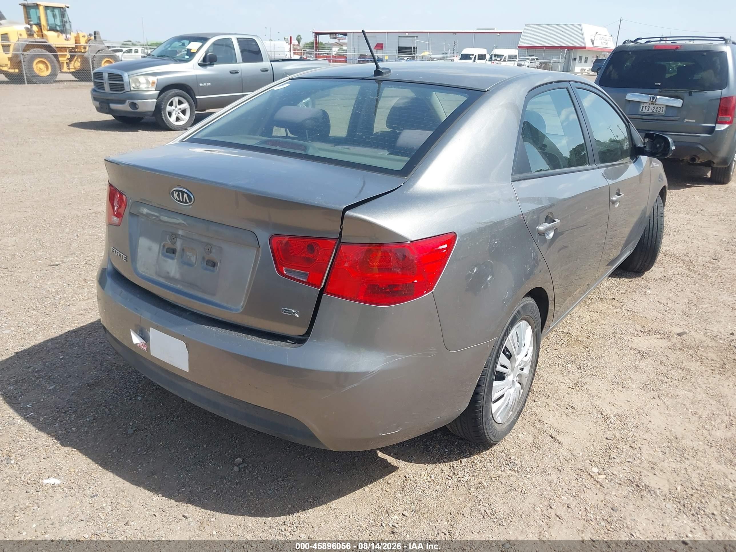 2012 Kia Forte Ex Gray vin: KNAFU4A21C5513641