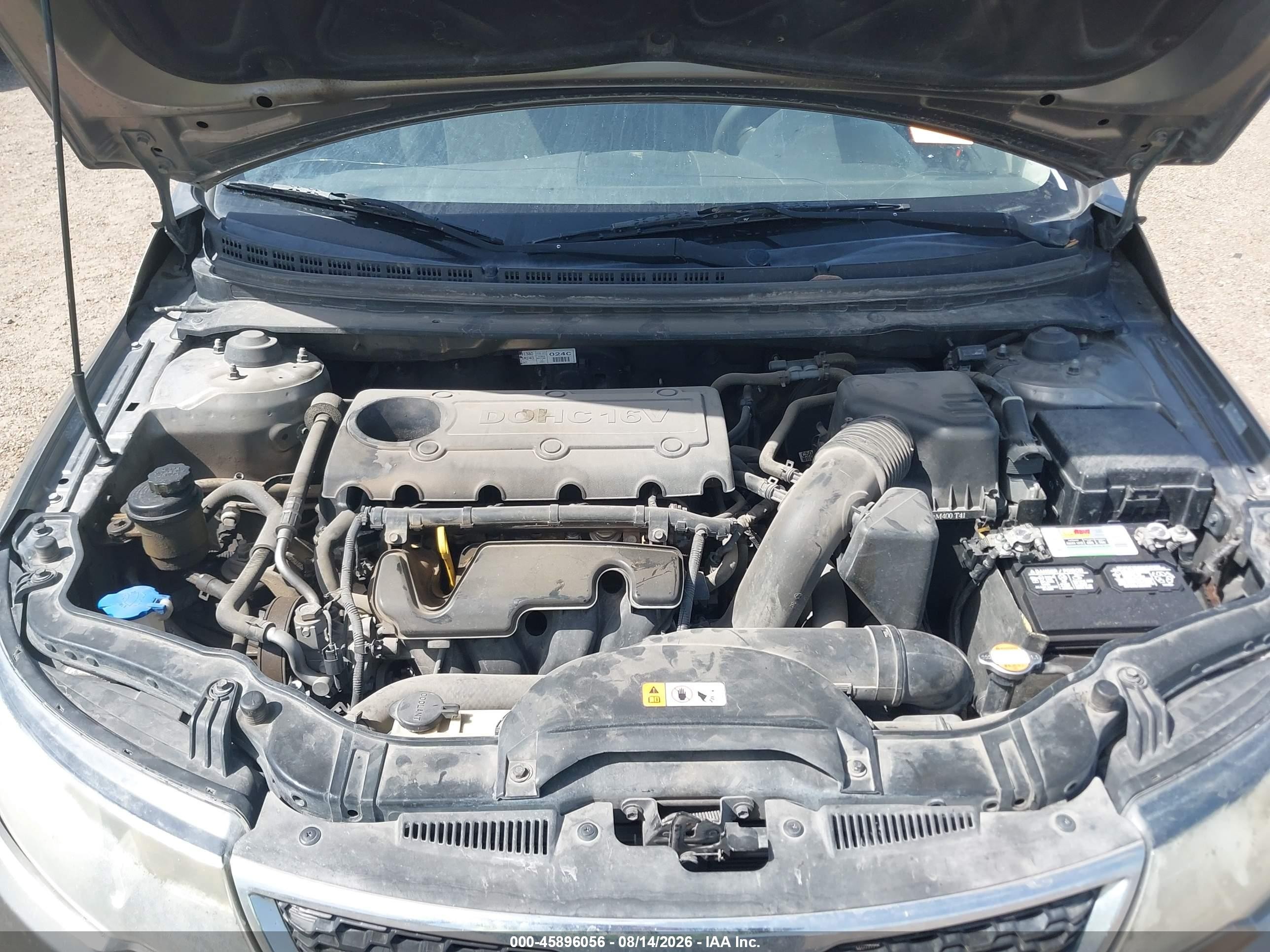 2012 Kia Forte Ex Gray vin: KNAFU4A21C5513641