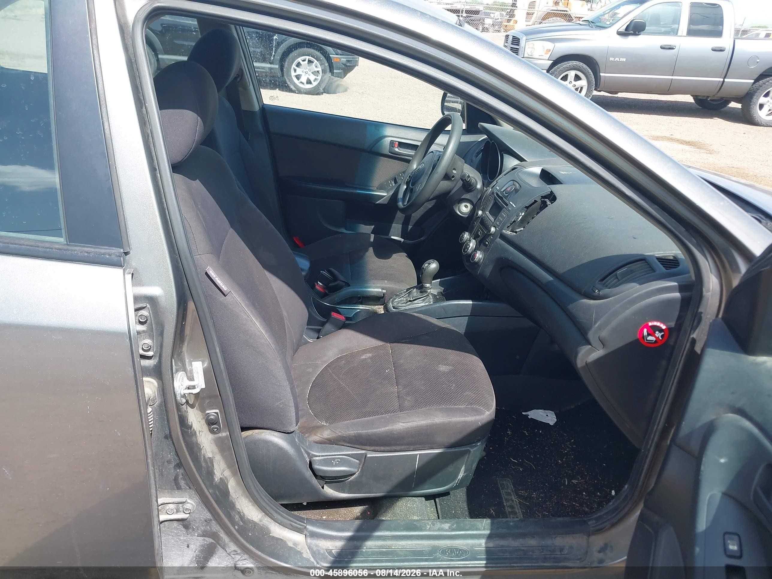 2012 Kia Forte Ex Gray vin: KNAFU4A21C5513641