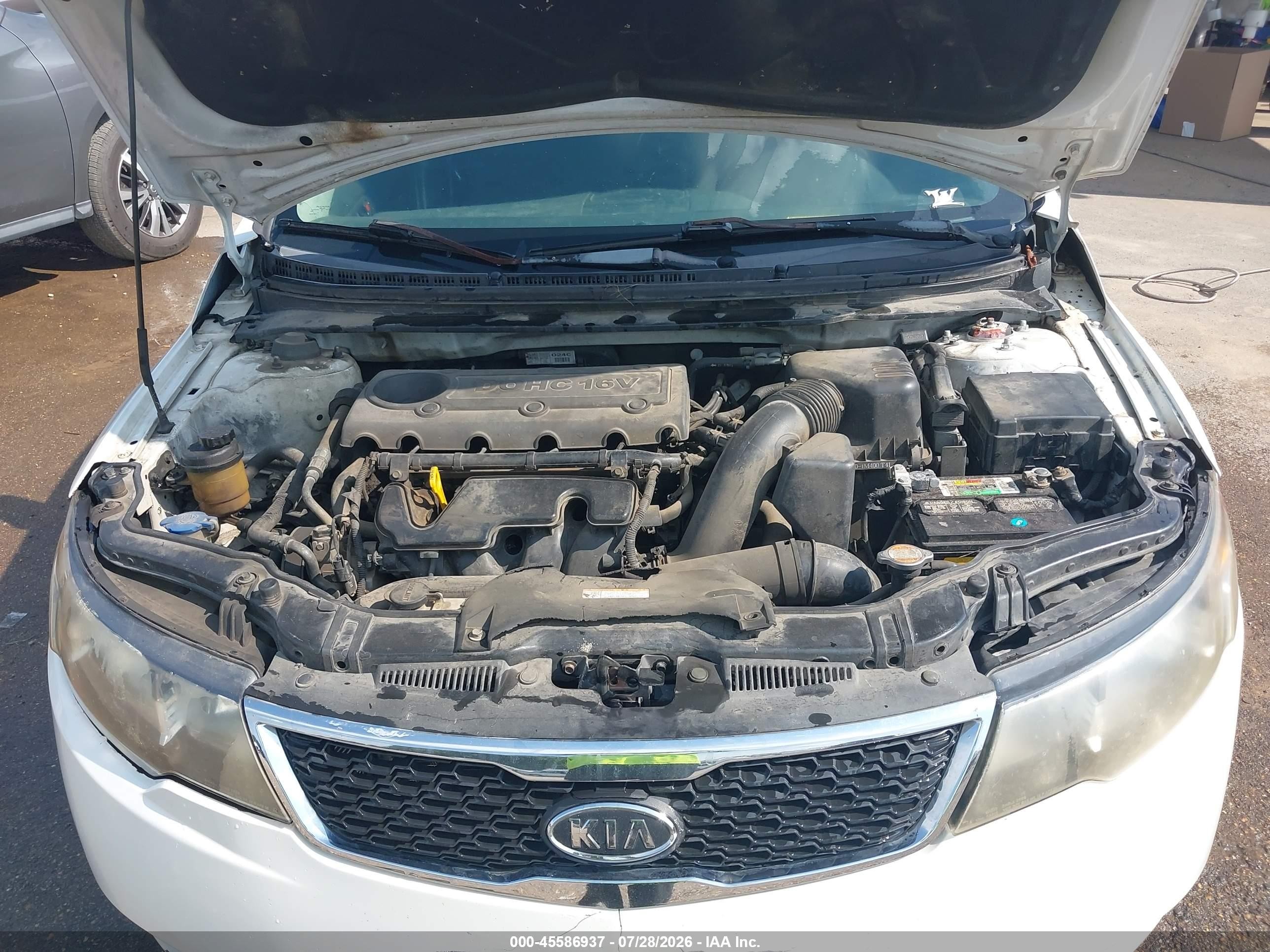 2012 Kia Forte Ex White vin: KNAFU4A21C5545294