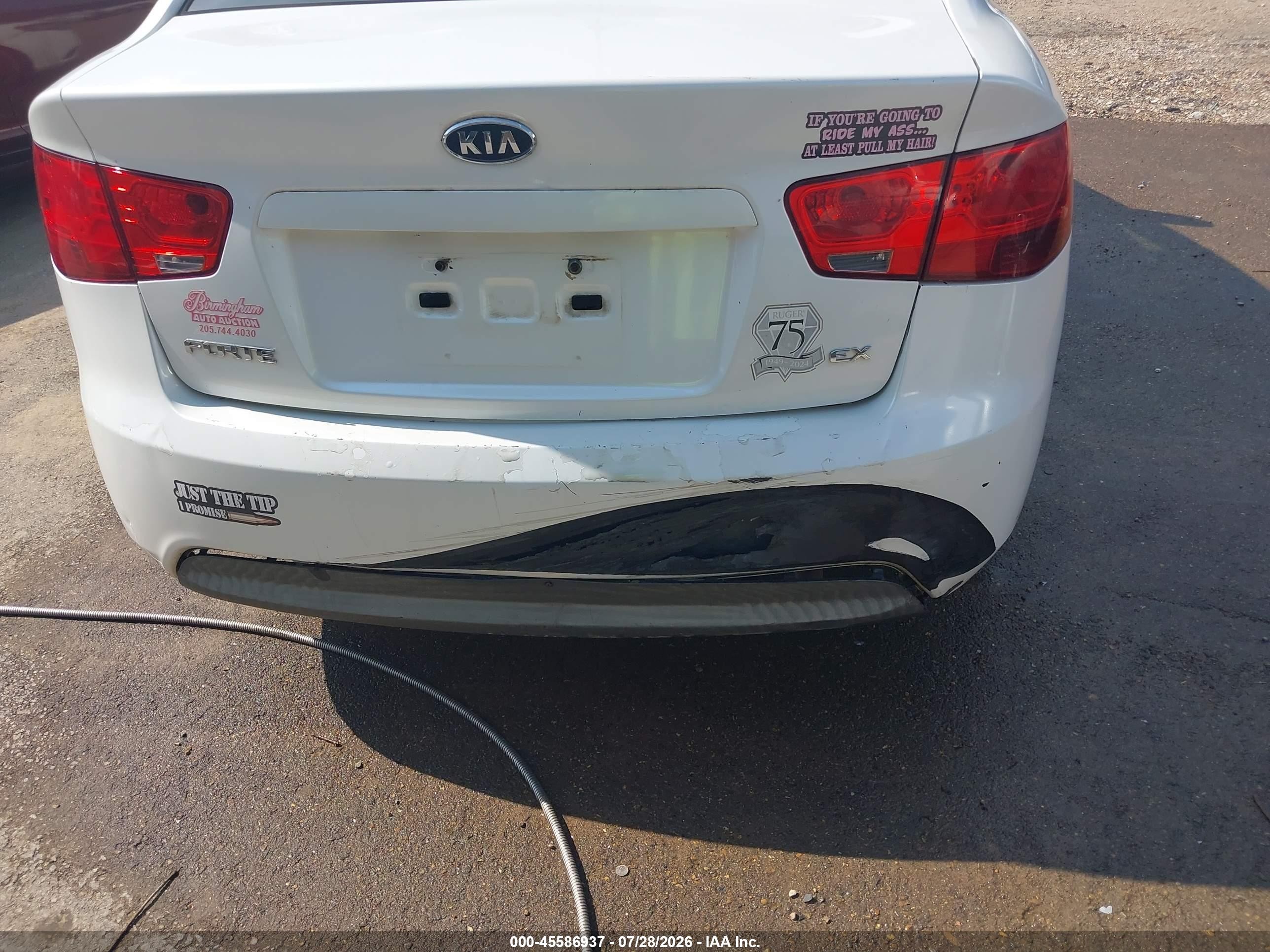 2012 Kia Forte Ex White vin: KNAFU4A21C5545294