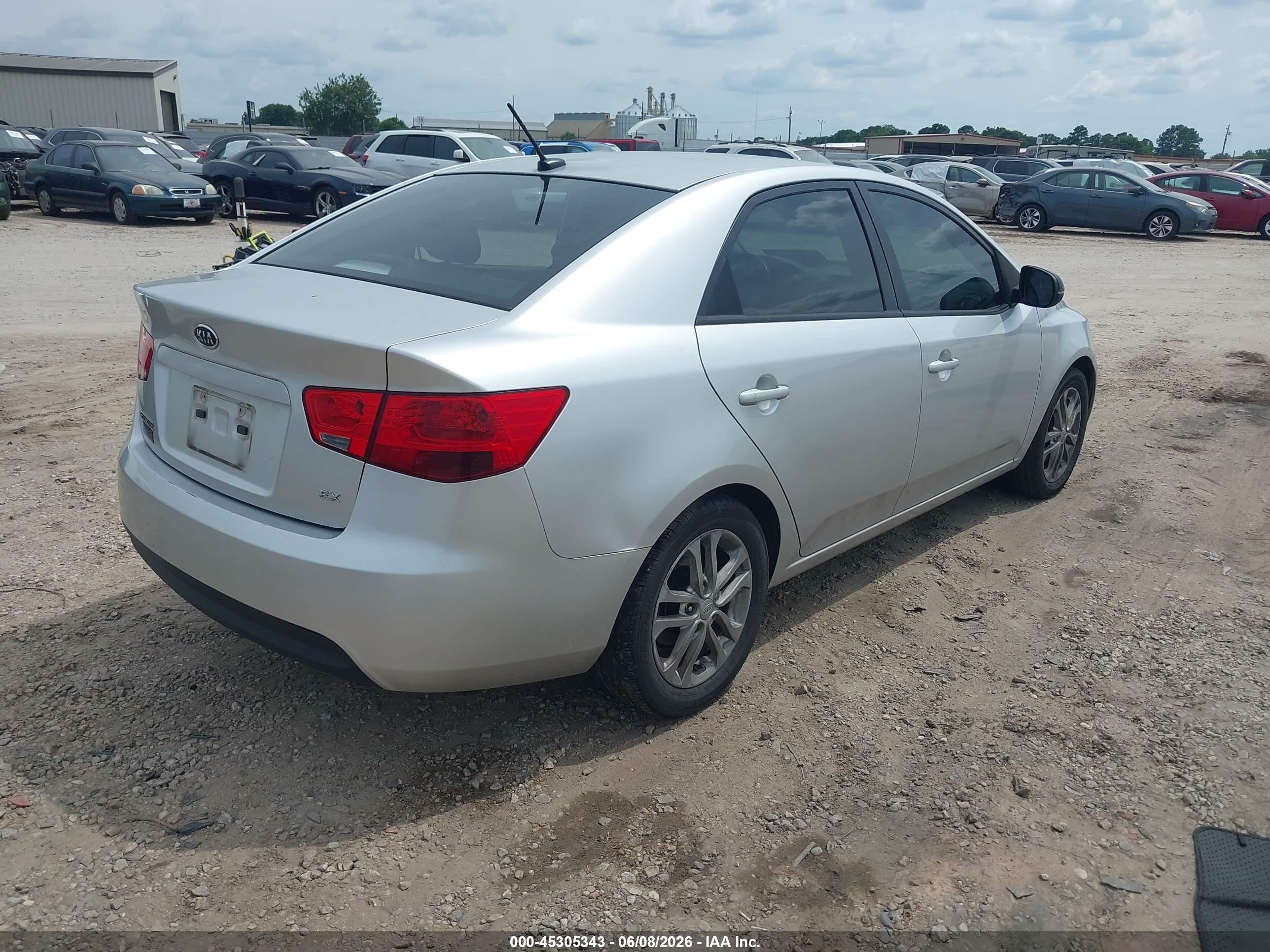 2012 Kia Forte Ex Silver vin: KNAFU4A21C5565450