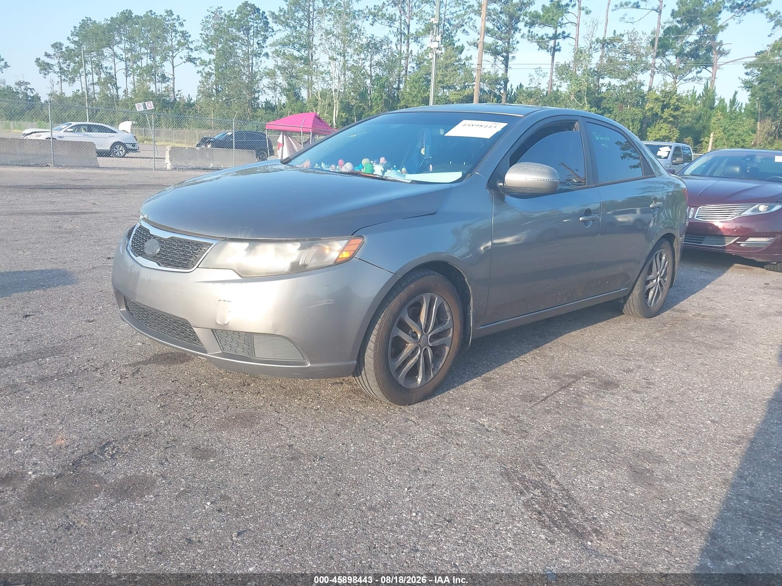 2012 Kia Forte Ex Gray vin: KNAFU4A21C5566419