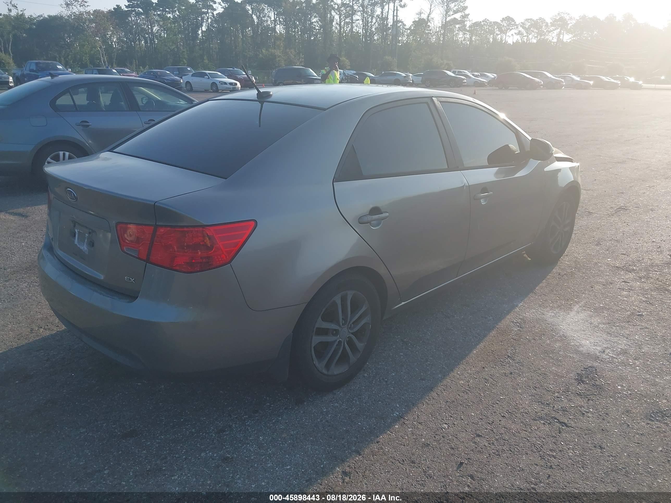 2012 Kia Forte Ex Gray vin: KNAFU4A21C5566419