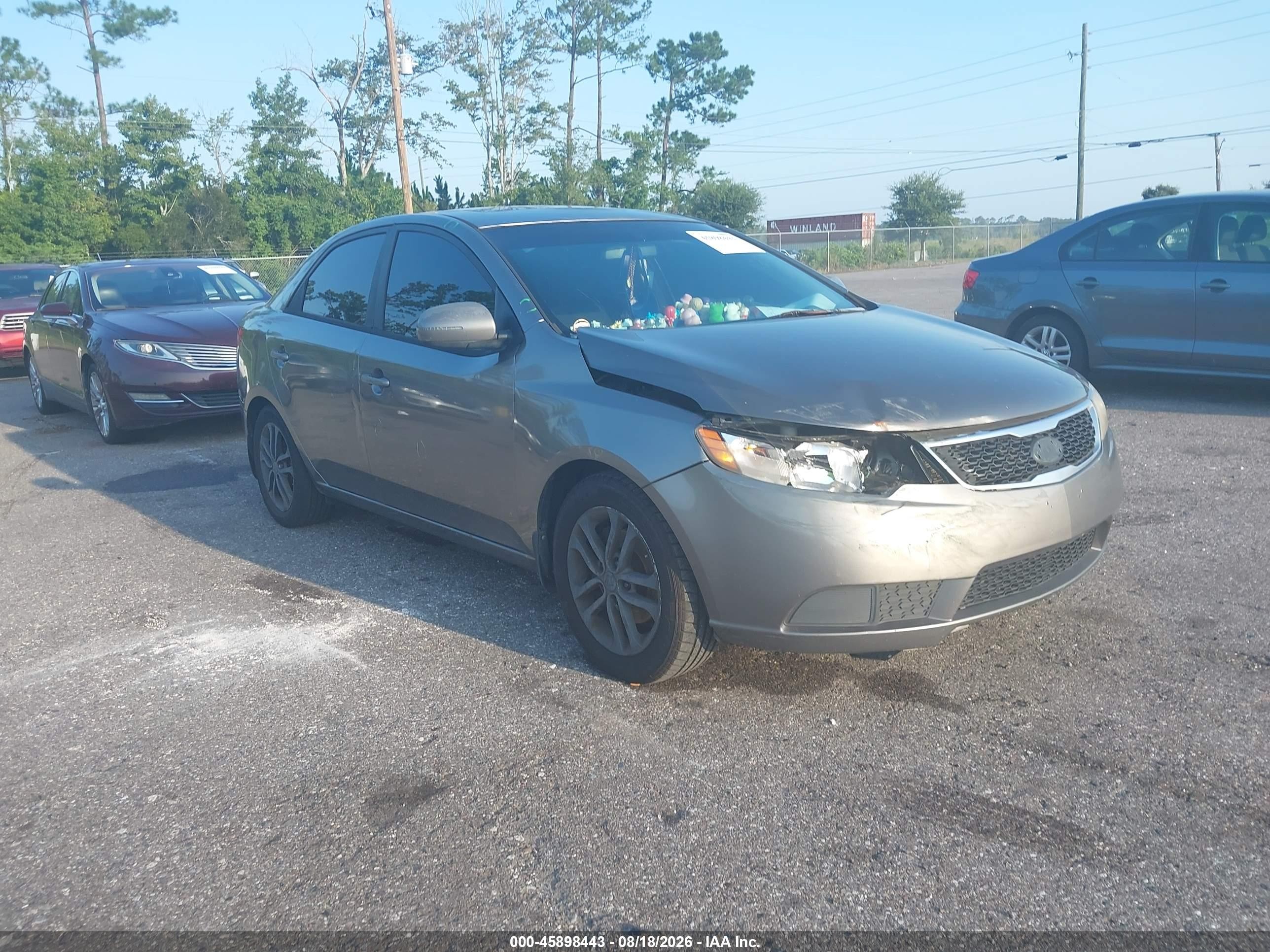 2012 Kia Forte Ex Gray vin: KNAFU4A21C5566419