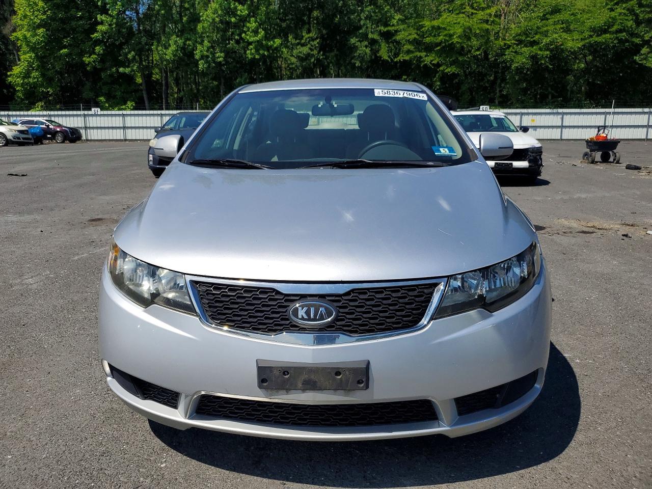 2012 Kia Forte Ex Silver vin: KNAFU4A21C5596309