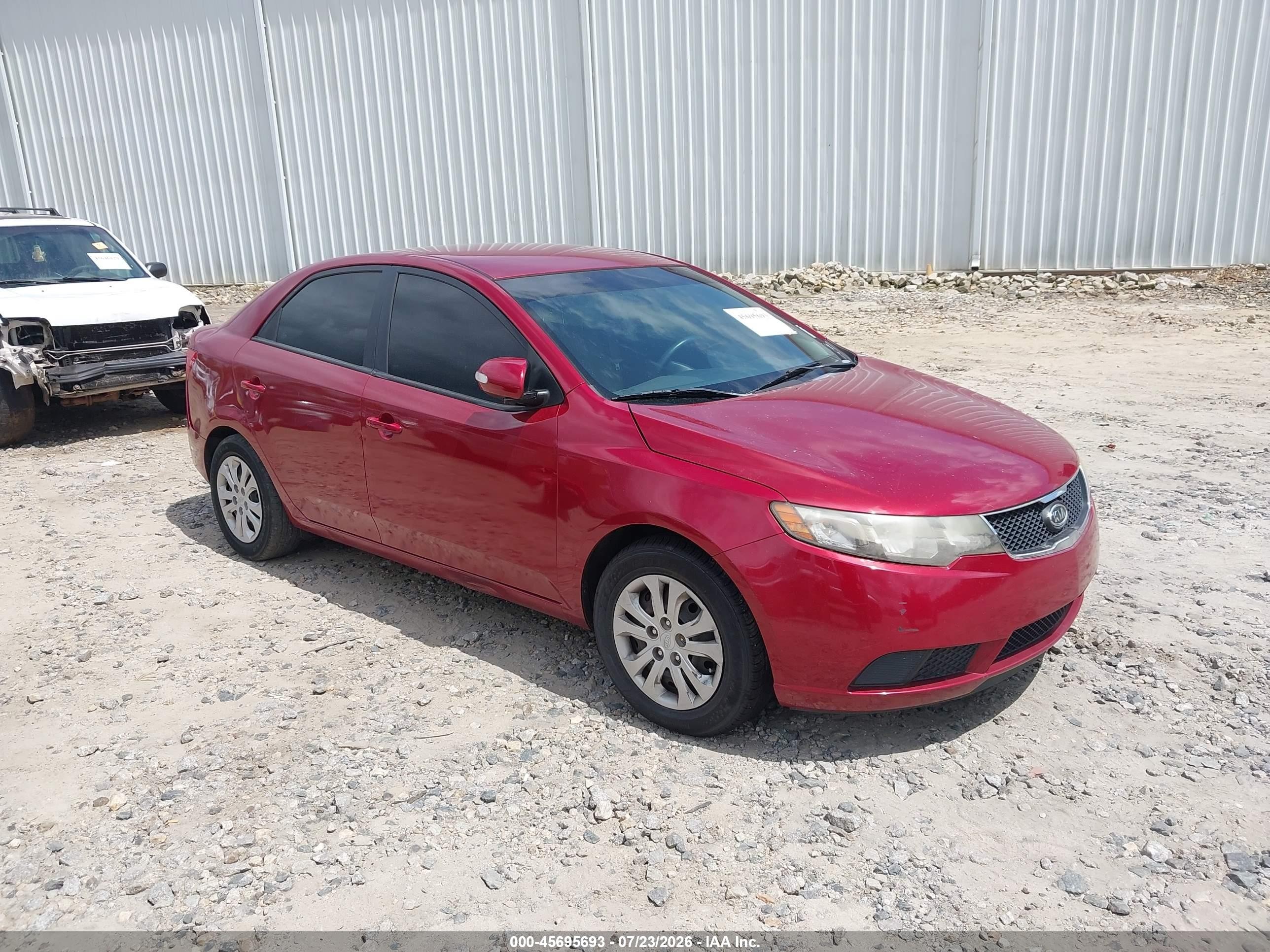 2010 Kia Forte Ex Burgundy vin: KNAFU4A22A5229691