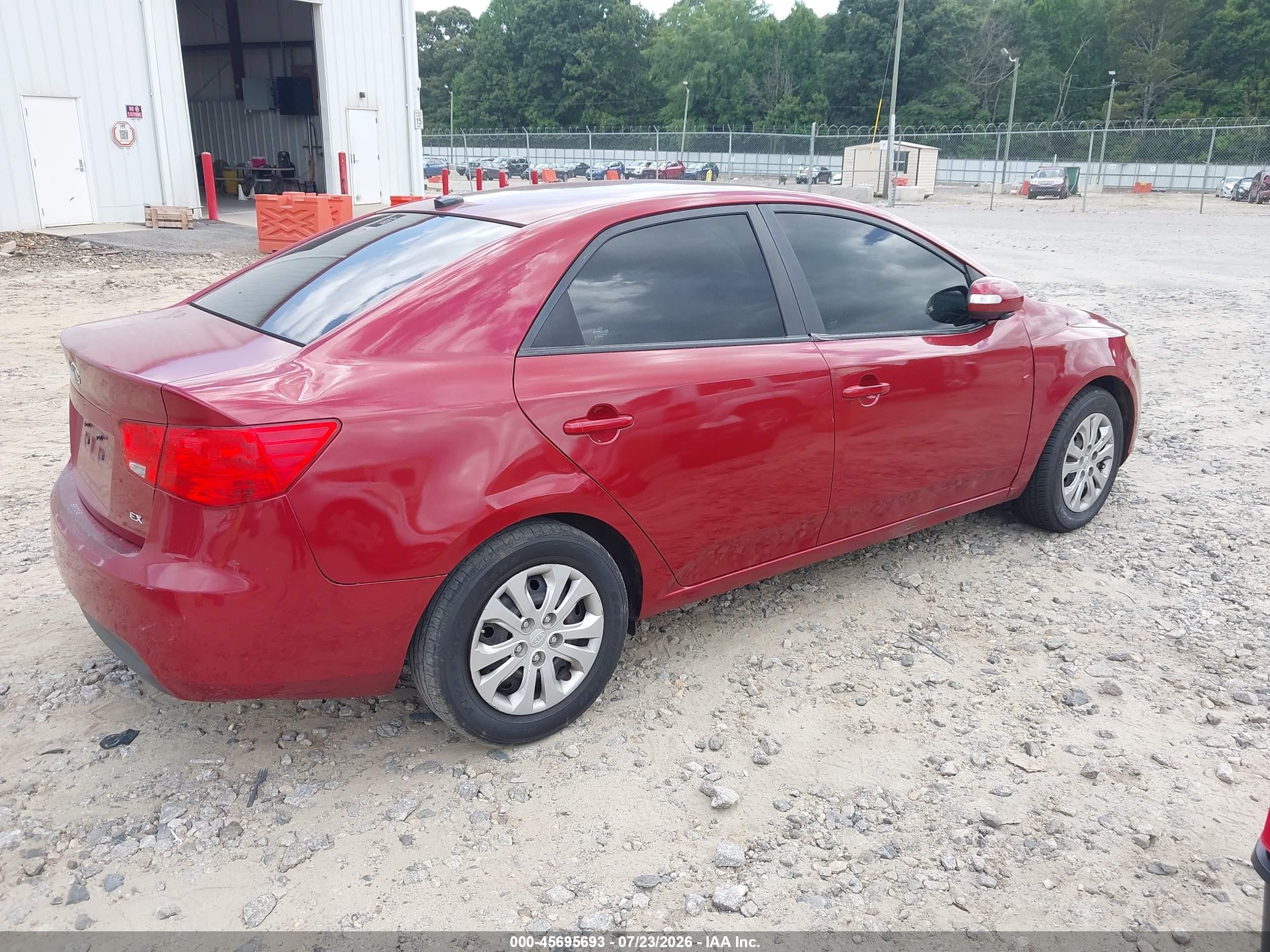 2010 Kia Forte Ex Burgundy vin: KNAFU4A22A5229691