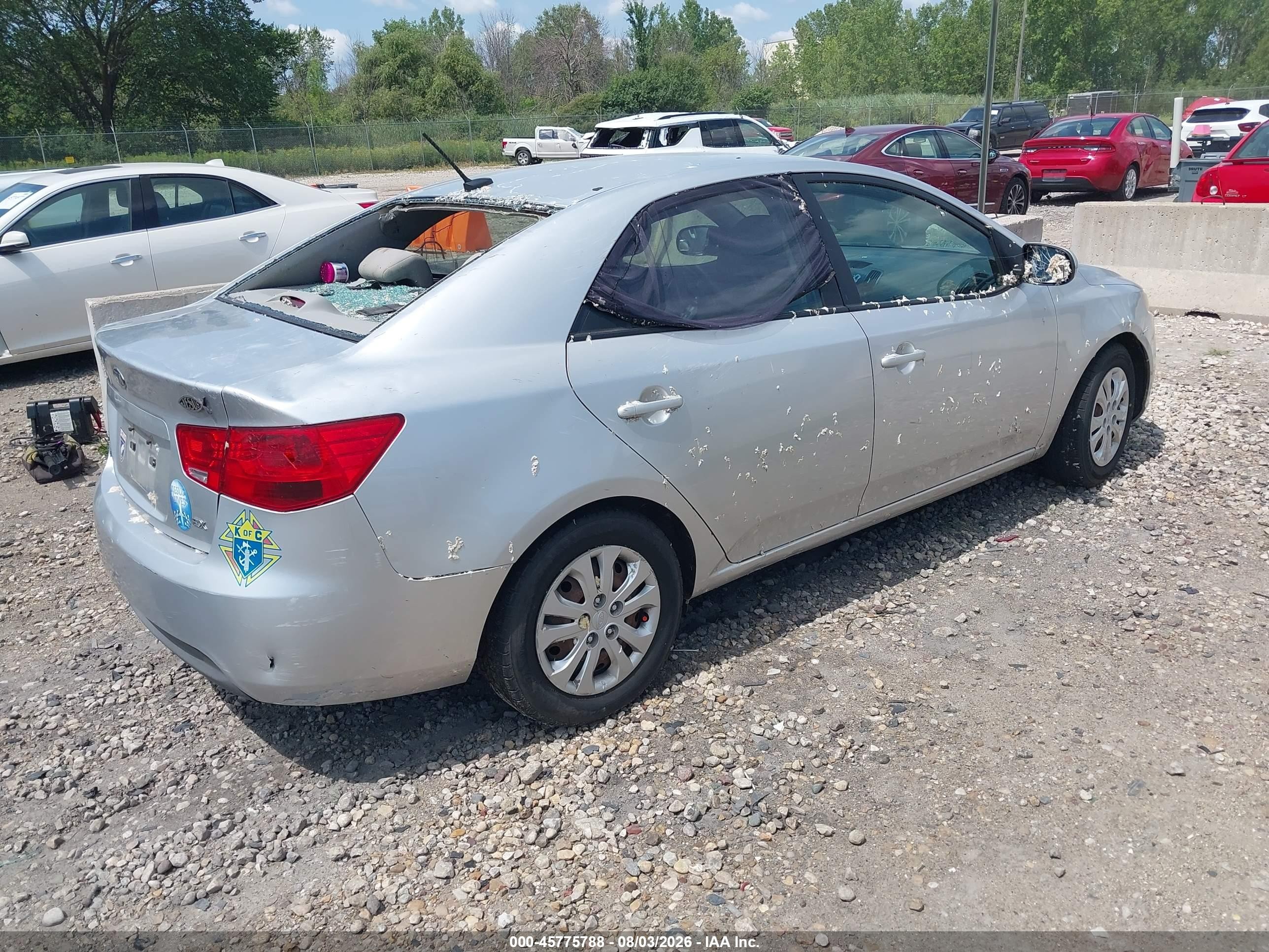 2011 Kia Forte Ex Silver vin: KNAFU4A22B5348326