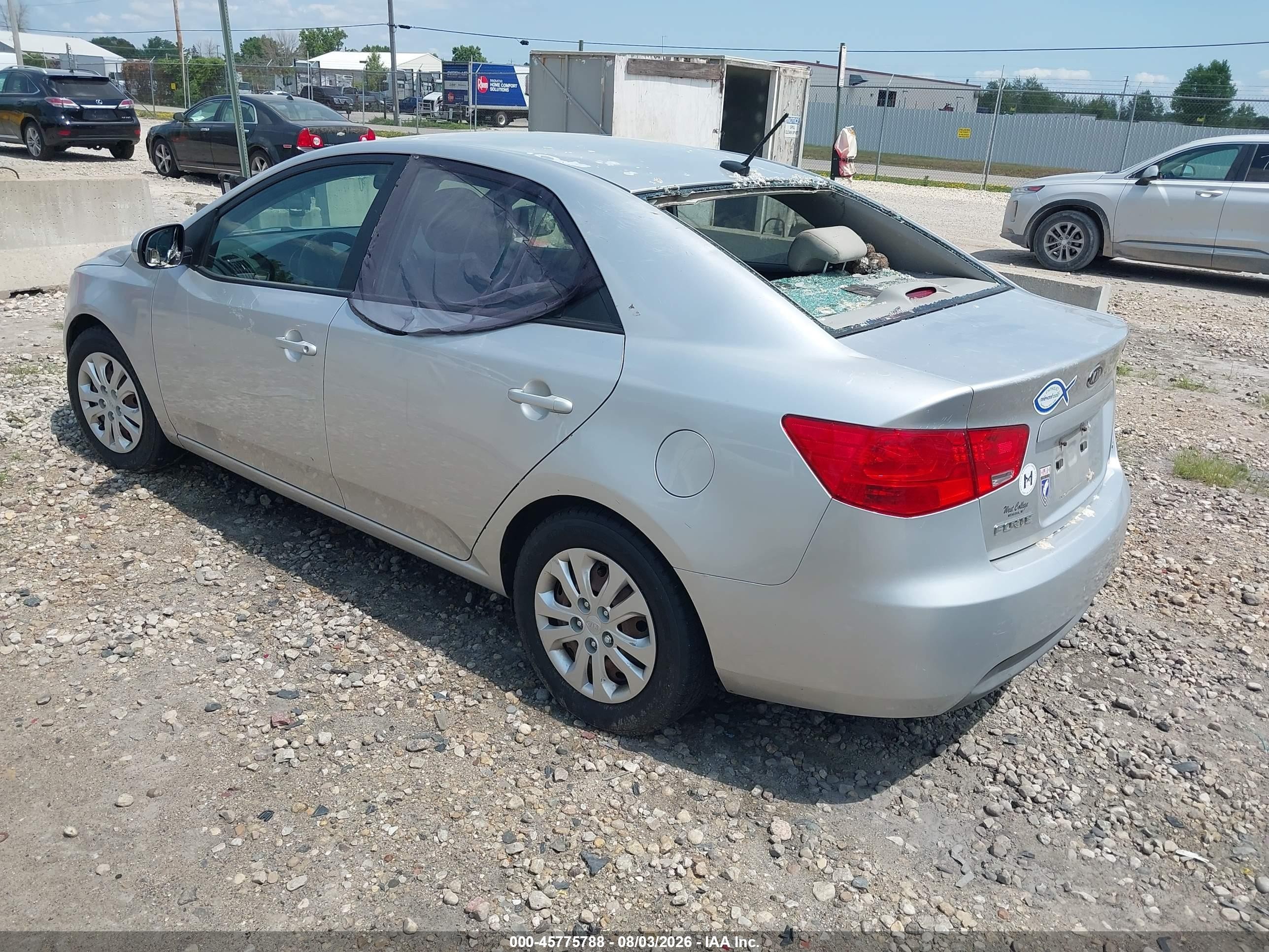 2011 Kia Forte Ex Silver vin: KNAFU4A22B5348326