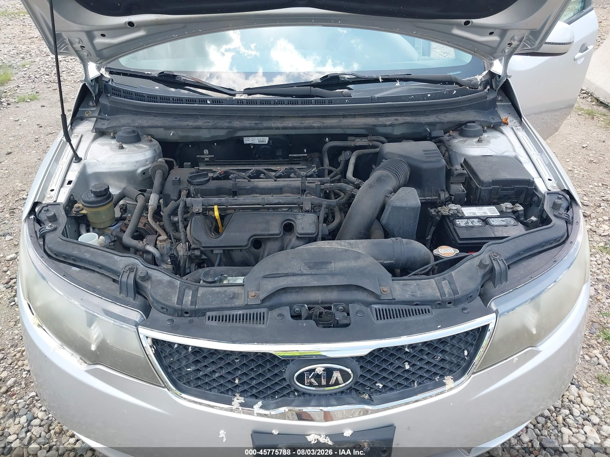 2011 Kia Forte Ex Silver vin: KNAFU4A22B5348326