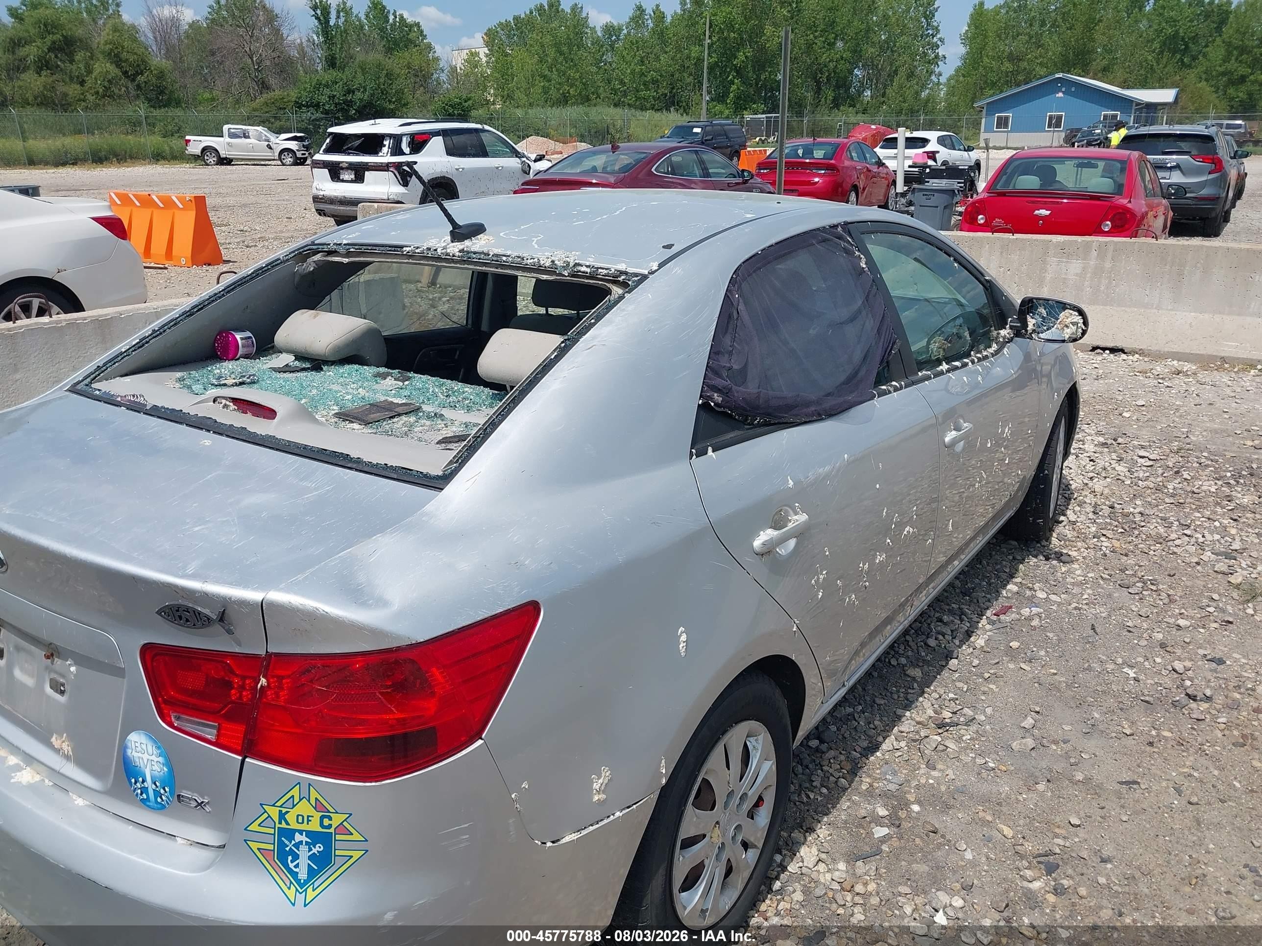 2011 Kia Forte Ex Silver vin: KNAFU4A22B5348326