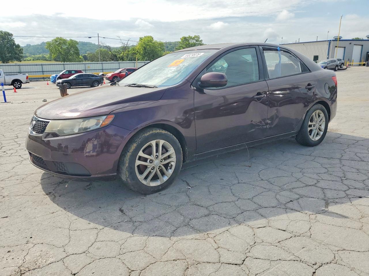 2011 Kia Forte Ex Burgundy vin: KNAFU4A22B5376580